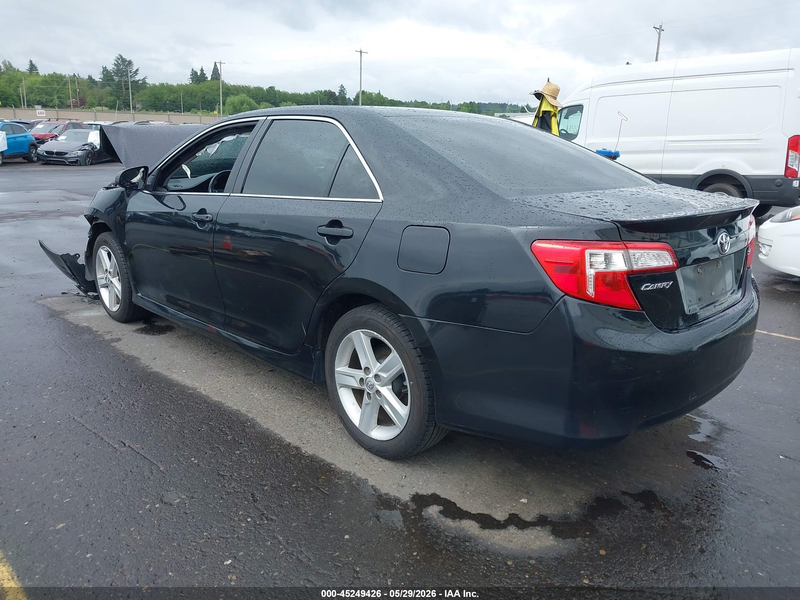 2014 Toyota Camry Se Black vin: 4T1BF1FK0EU741427