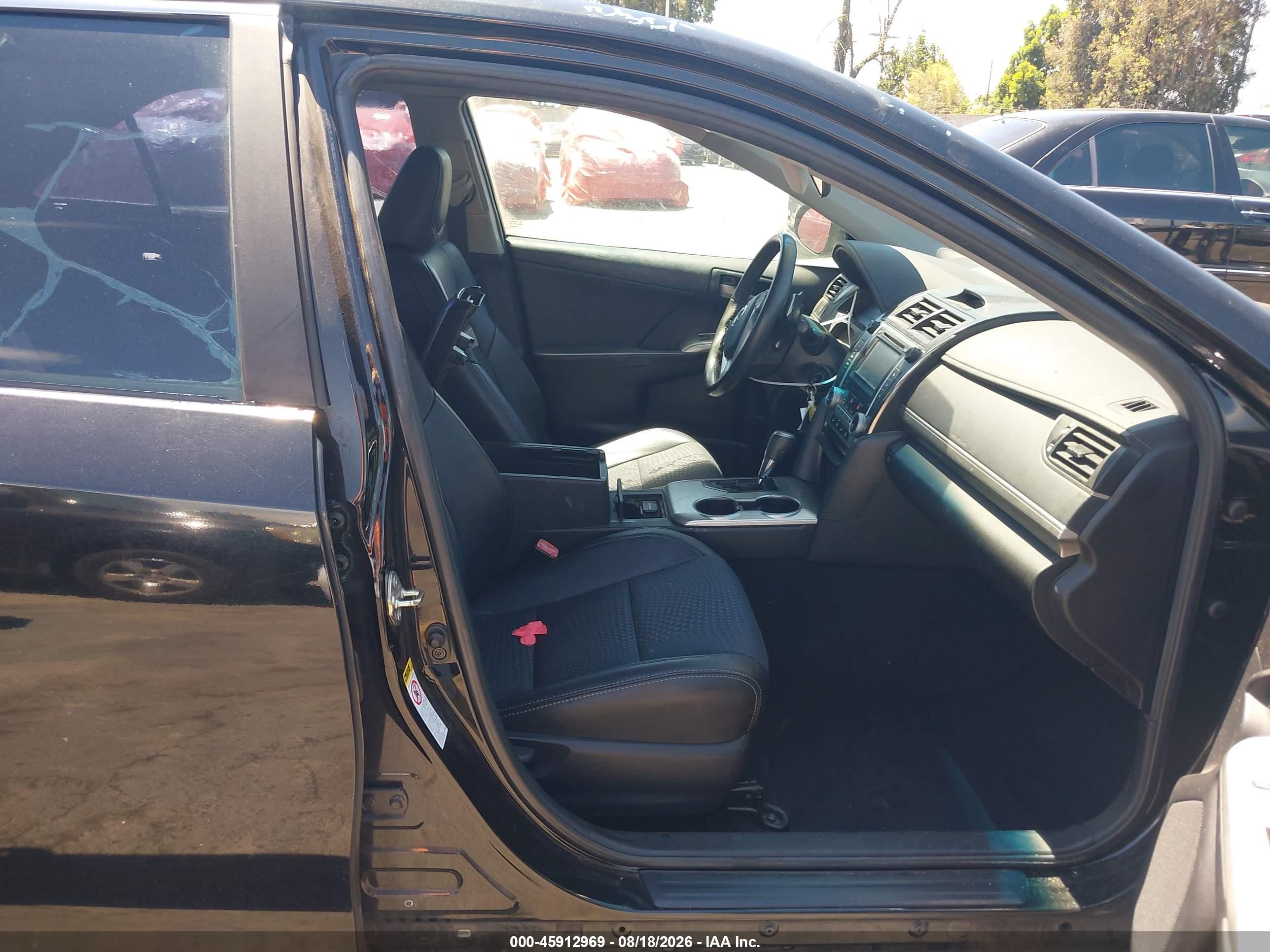 2014 Toyota Camry Se Black vin: 4T1BF1FK0EU744795