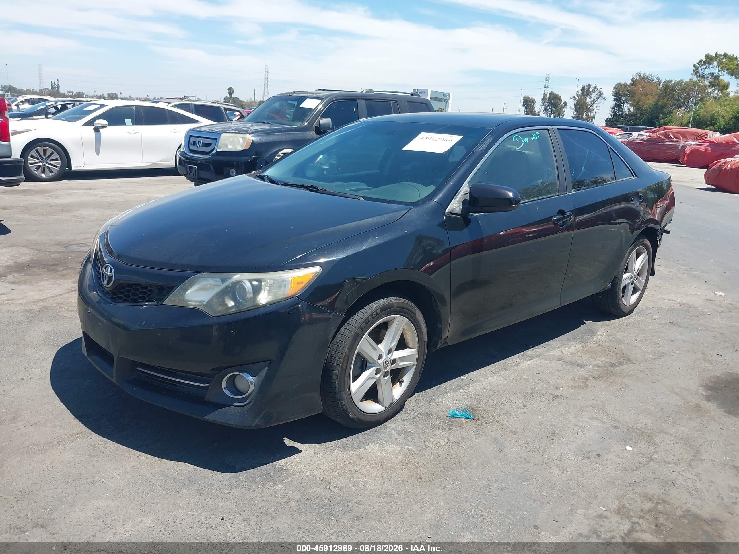 2014 Toyota Camry Se Black vin: 4T1BF1FK0EU744795