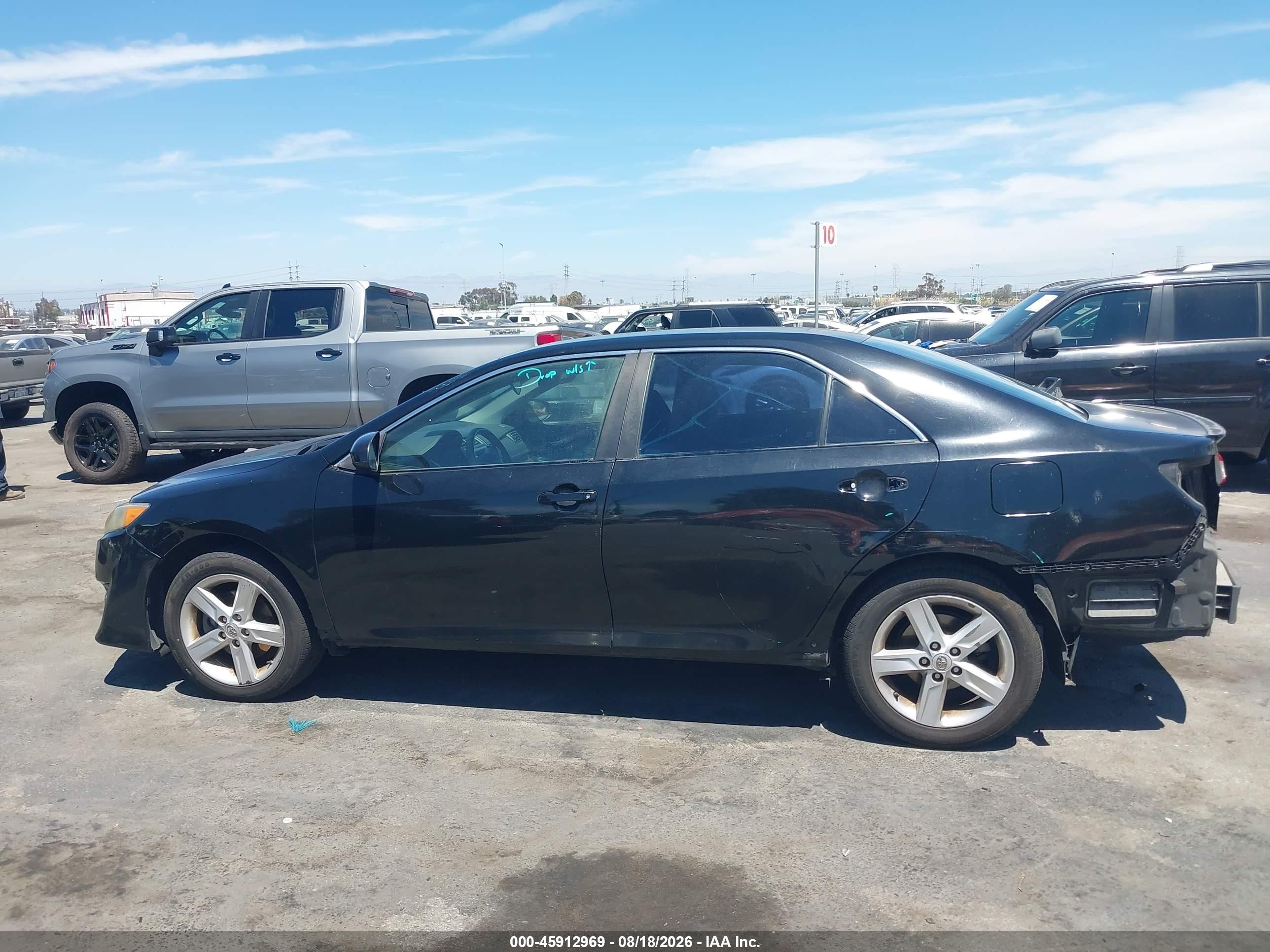 2014 Toyota Camry Se Black vin: 4T1BF1FK0EU744795