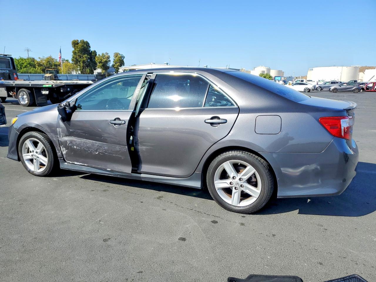 2014 Toyota Camry Se Серый vin: 4T1BF1FK0EU767624
