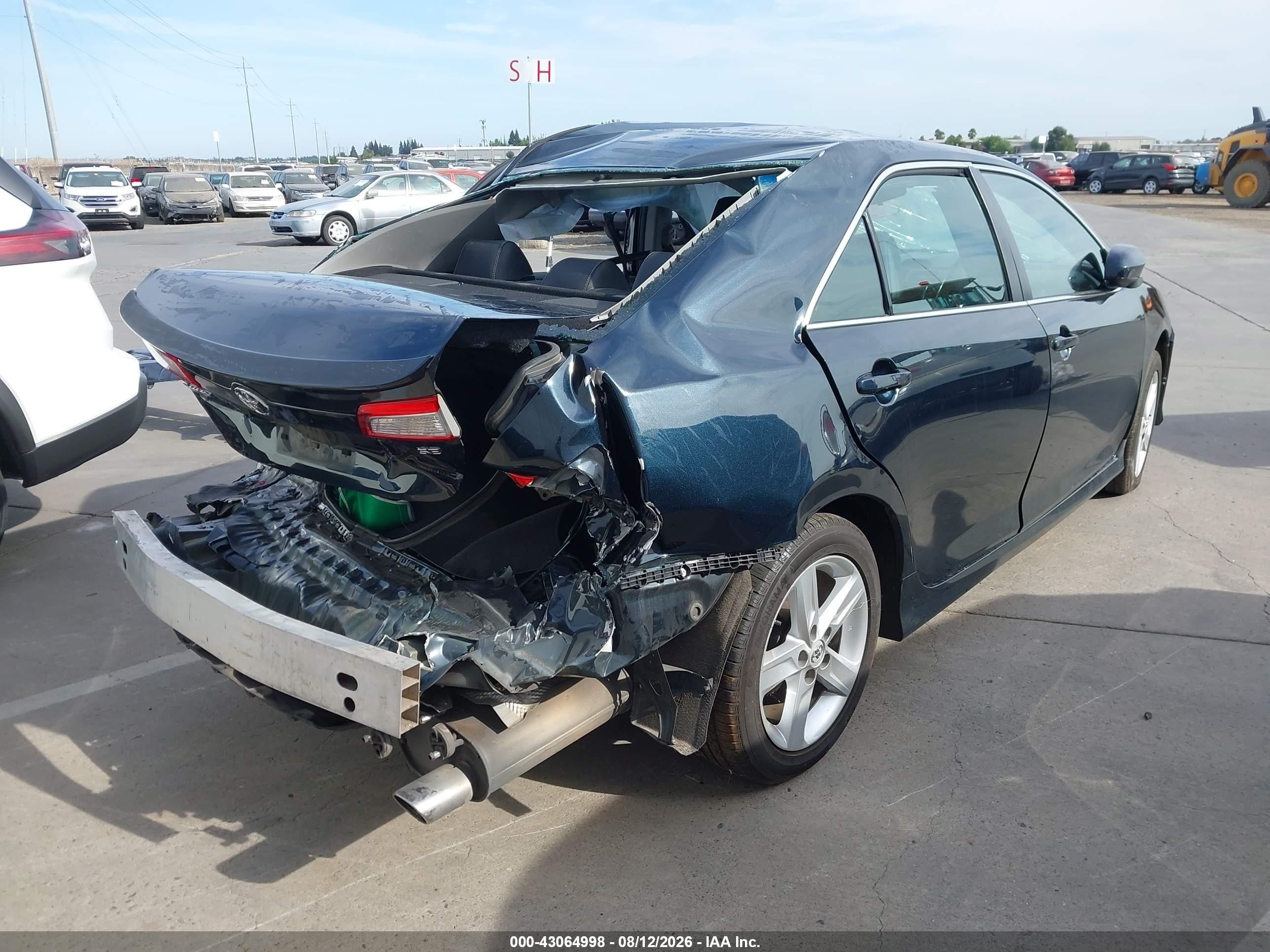 2014 Toyota Camry Se Black vin: 4T1BF1FK0EU783306