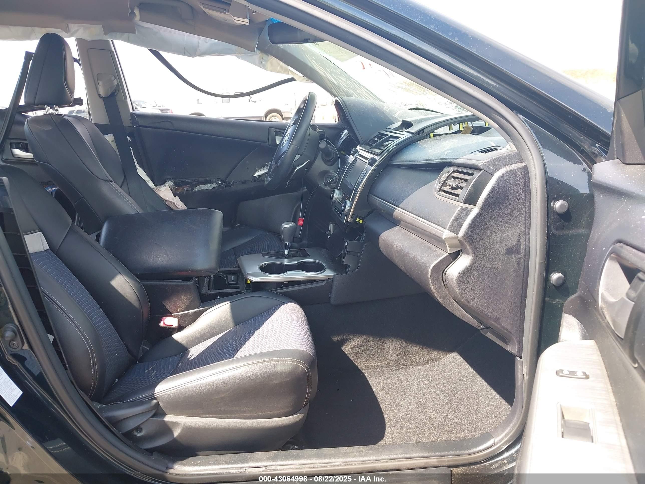 2014 Toyota Camry Se Black vin: 4T1BF1FK0EU783306