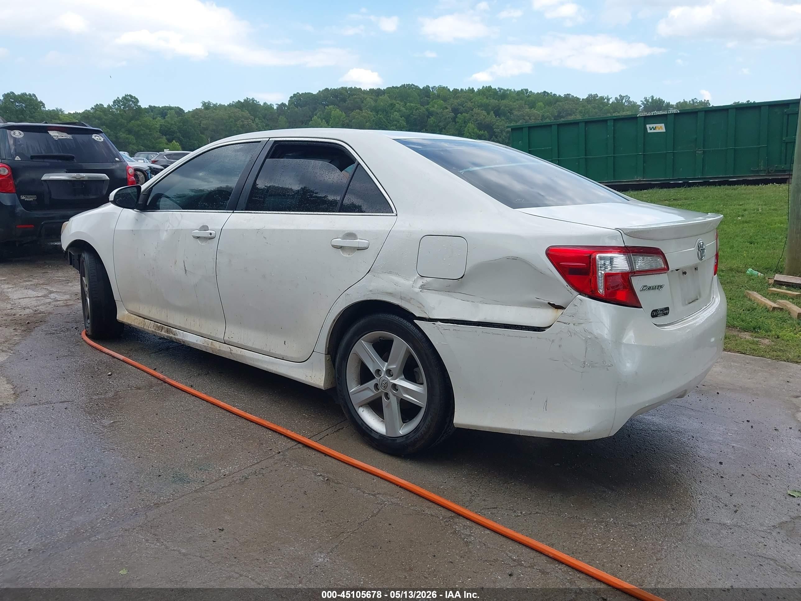 2014 Toyota Camry Se White vin: 4T1BF1FK0EU785024