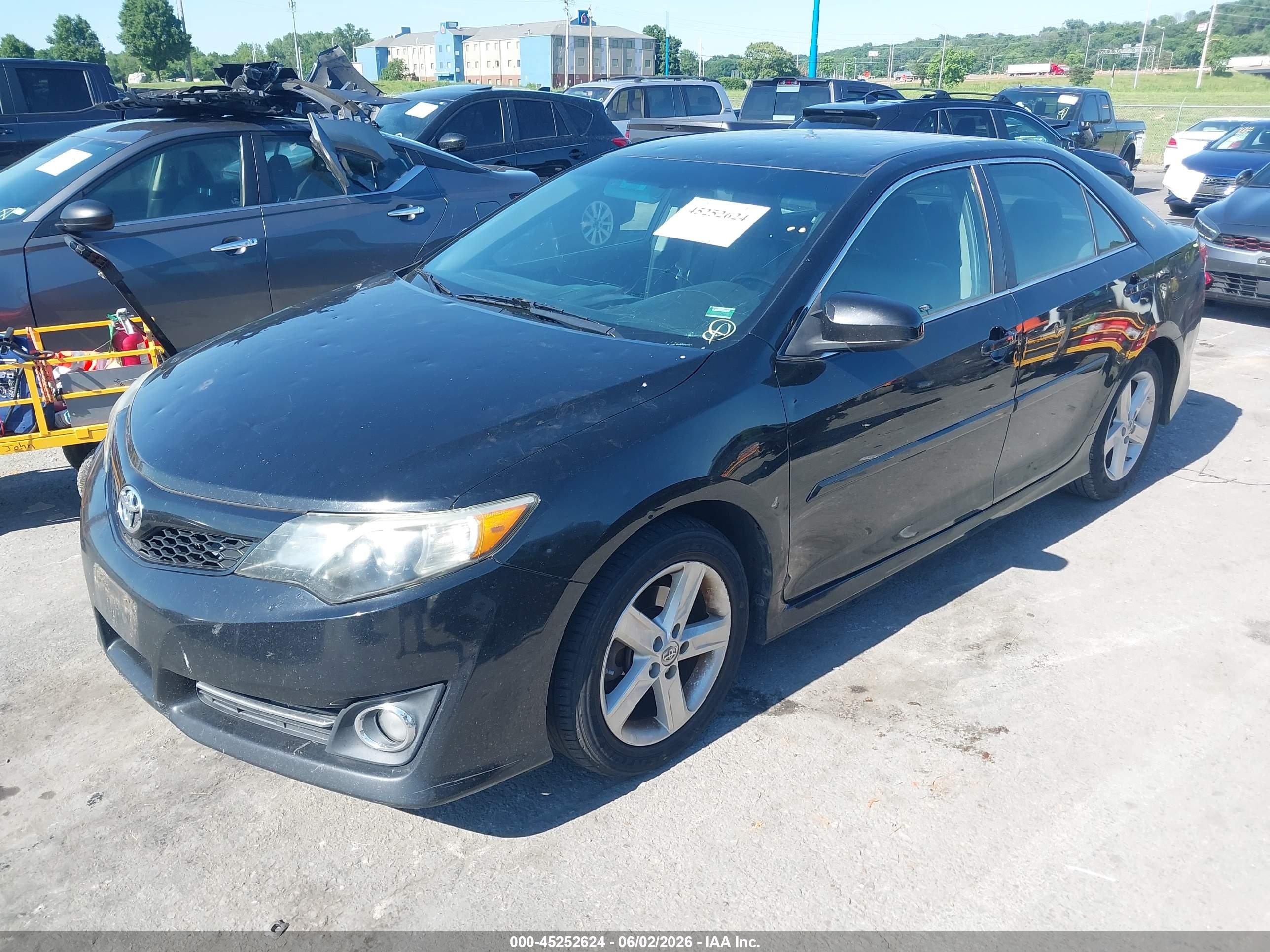 2014 Toyota Camry Se Черный vin: 4T1BF1FK0EU789431
