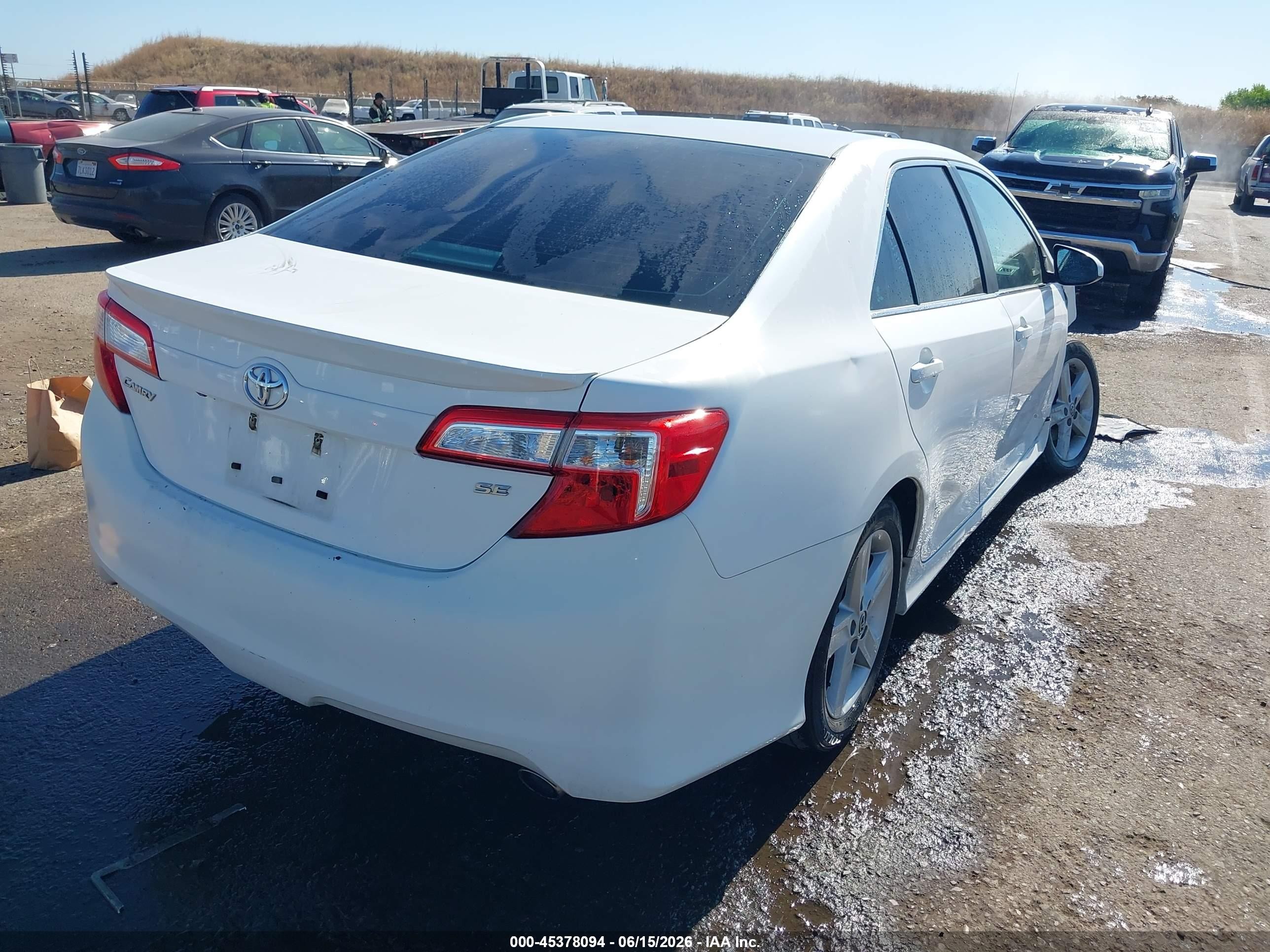 2014 Toyota Camry Se Белый vin: 4T1BF1FK0EU790997