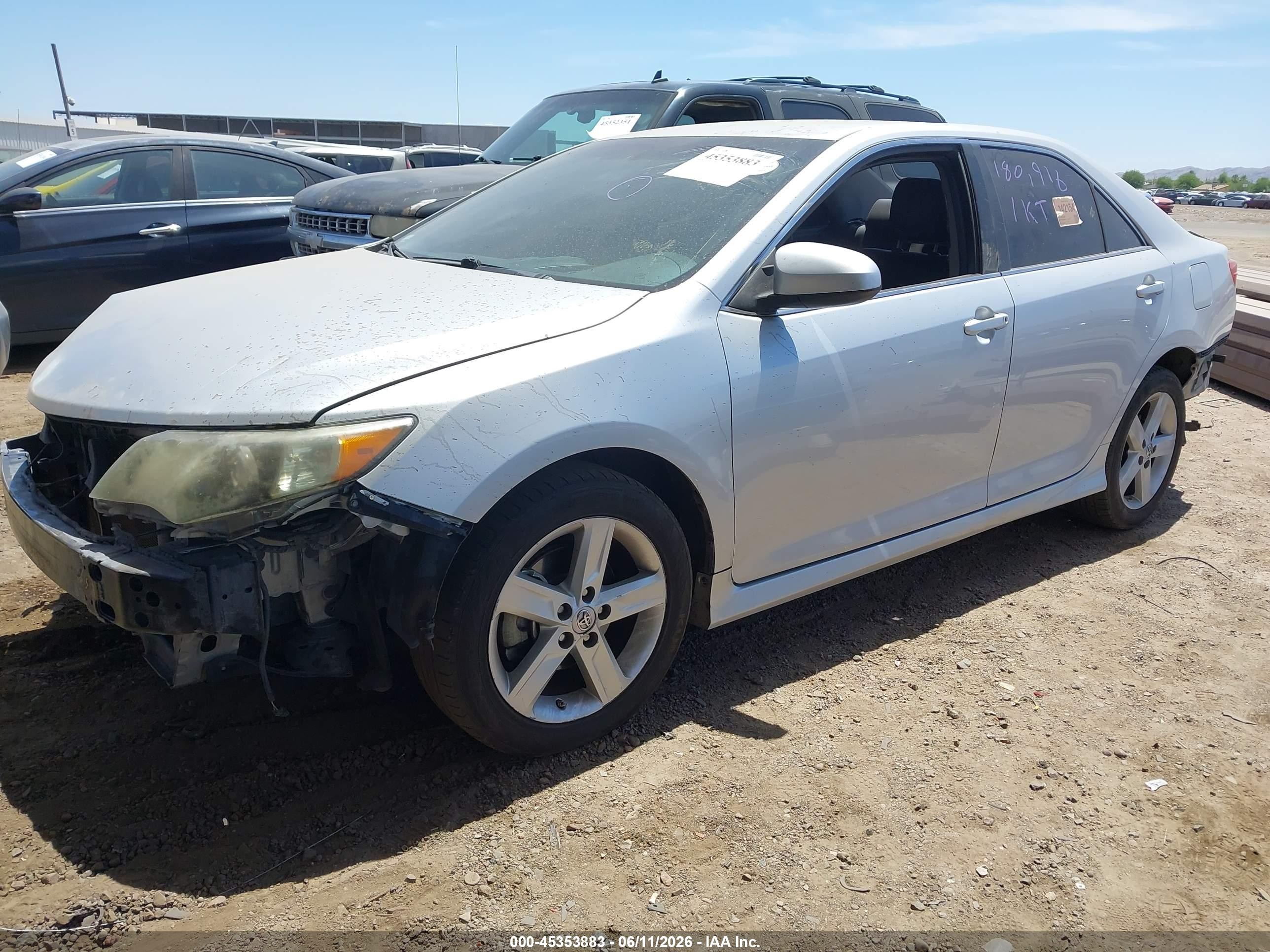 2014 Toyota Camry Se Silver vin: 4T1BF1FK0EU804672