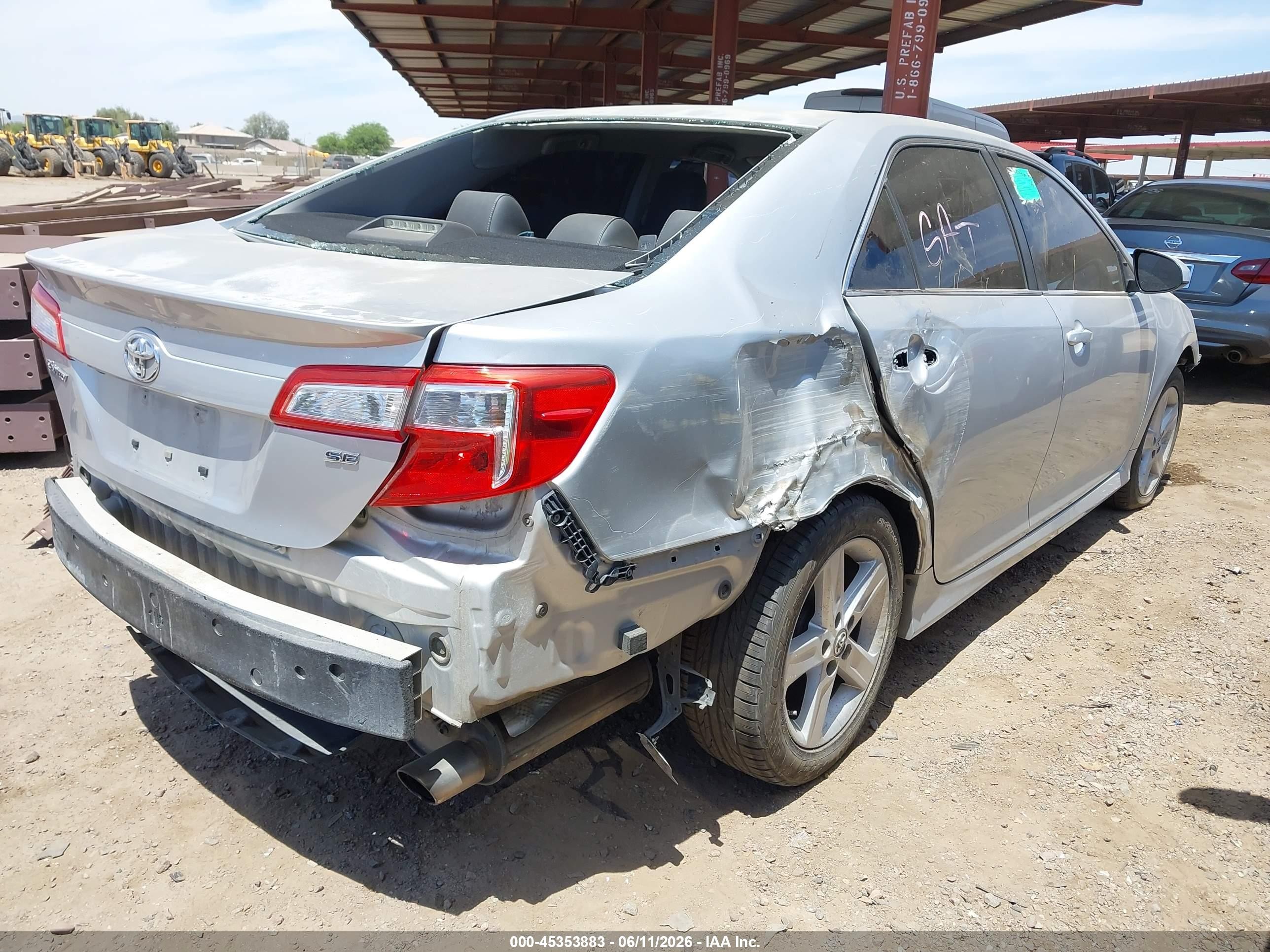 2014 Toyota Camry Se Silver vin: 4T1BF1FK0EU804672