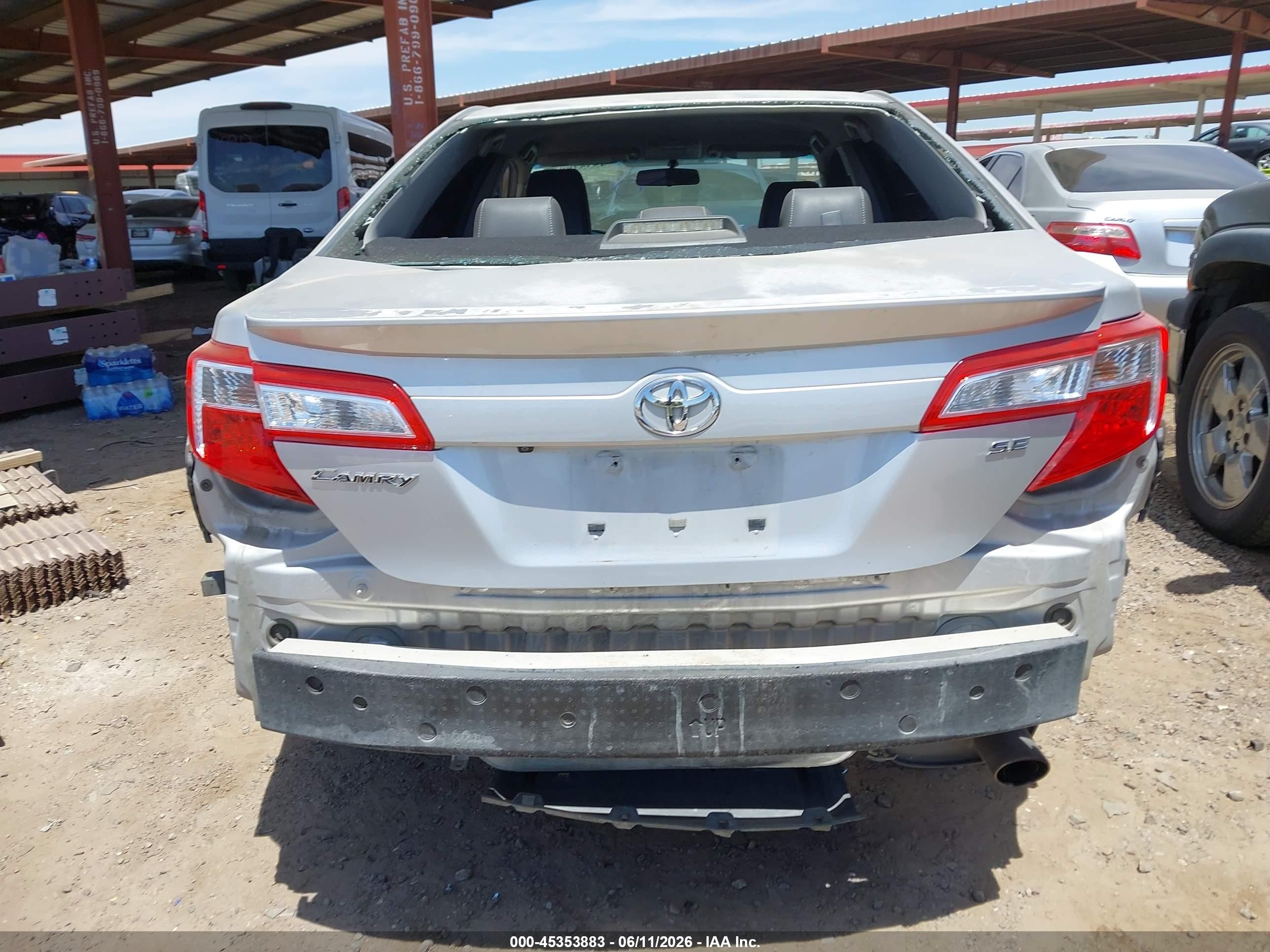 2014 Toyota Camry Se Silver vin: 4T1BF1FK0EU804672