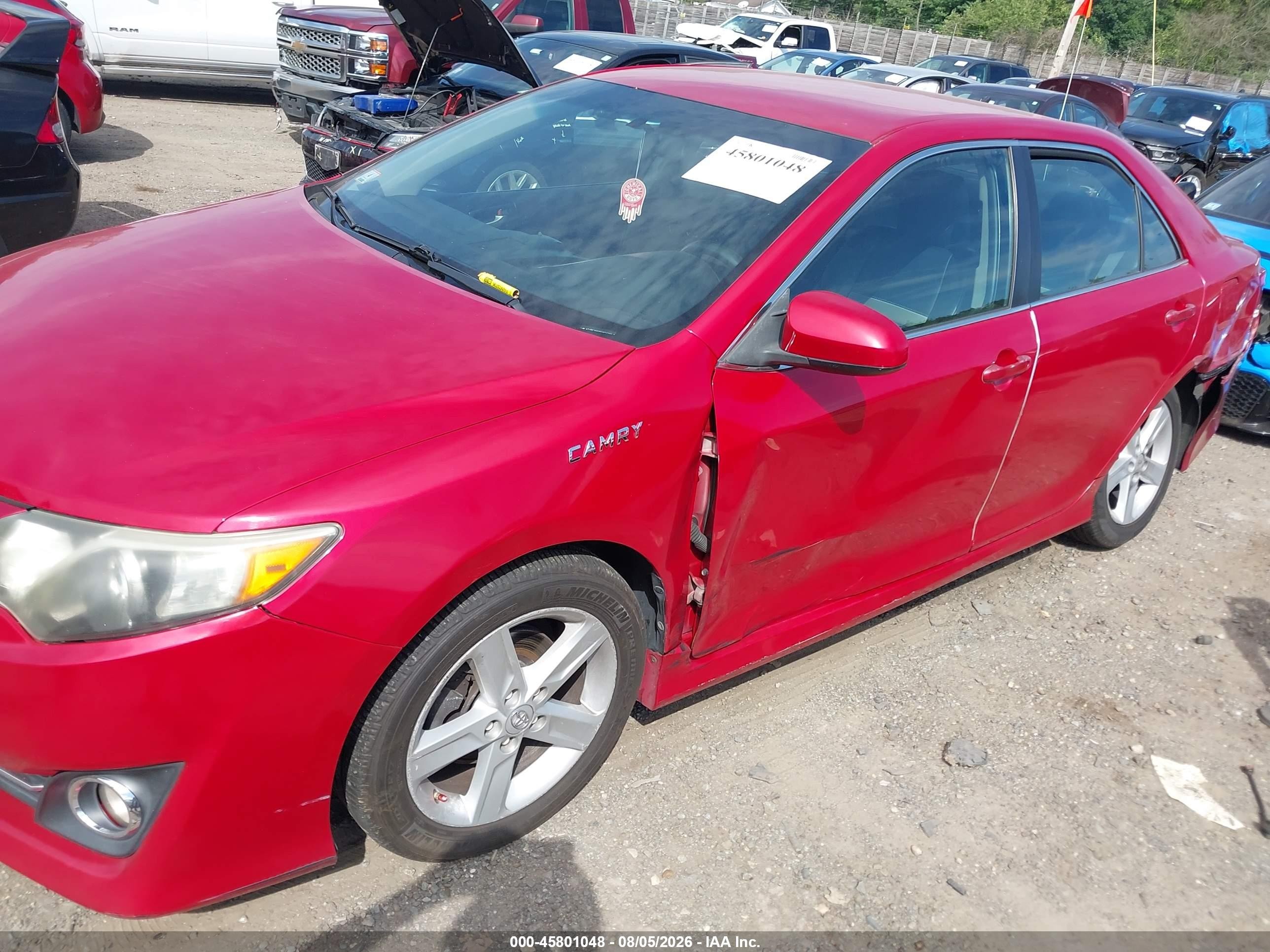2014 Toyota Camry Se Красный vin: 4T1BF1FK0EU821780