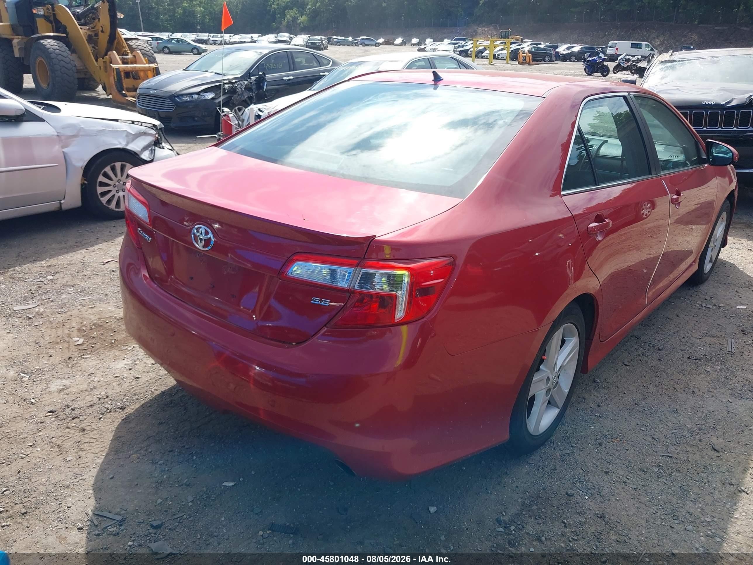 2014 Toyota Camry Se Красный vin: 4T1BF1FK0EU821780