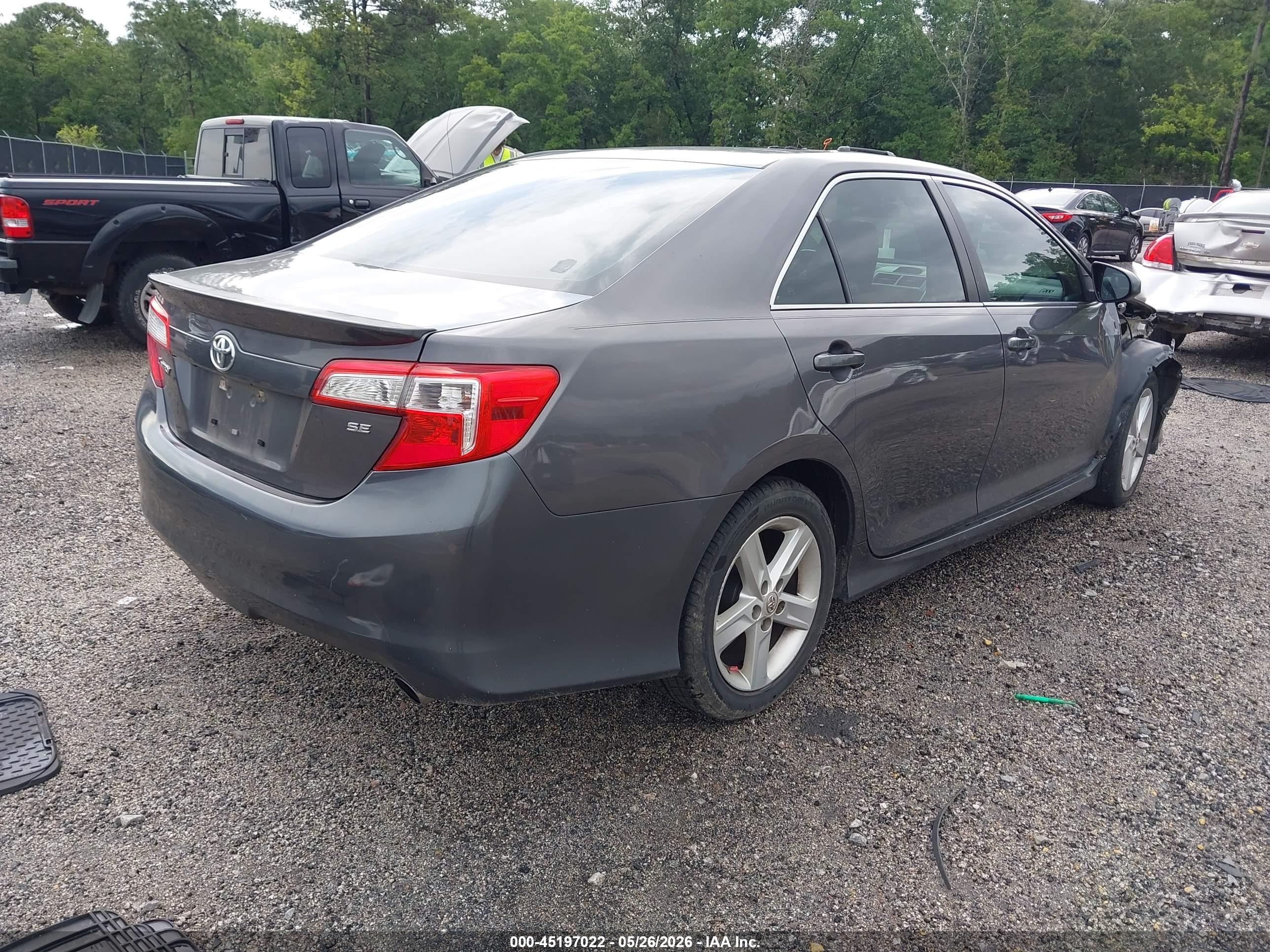 2014 Toyota Camry Se Gray vin: 4T1BF1FK0EU832617