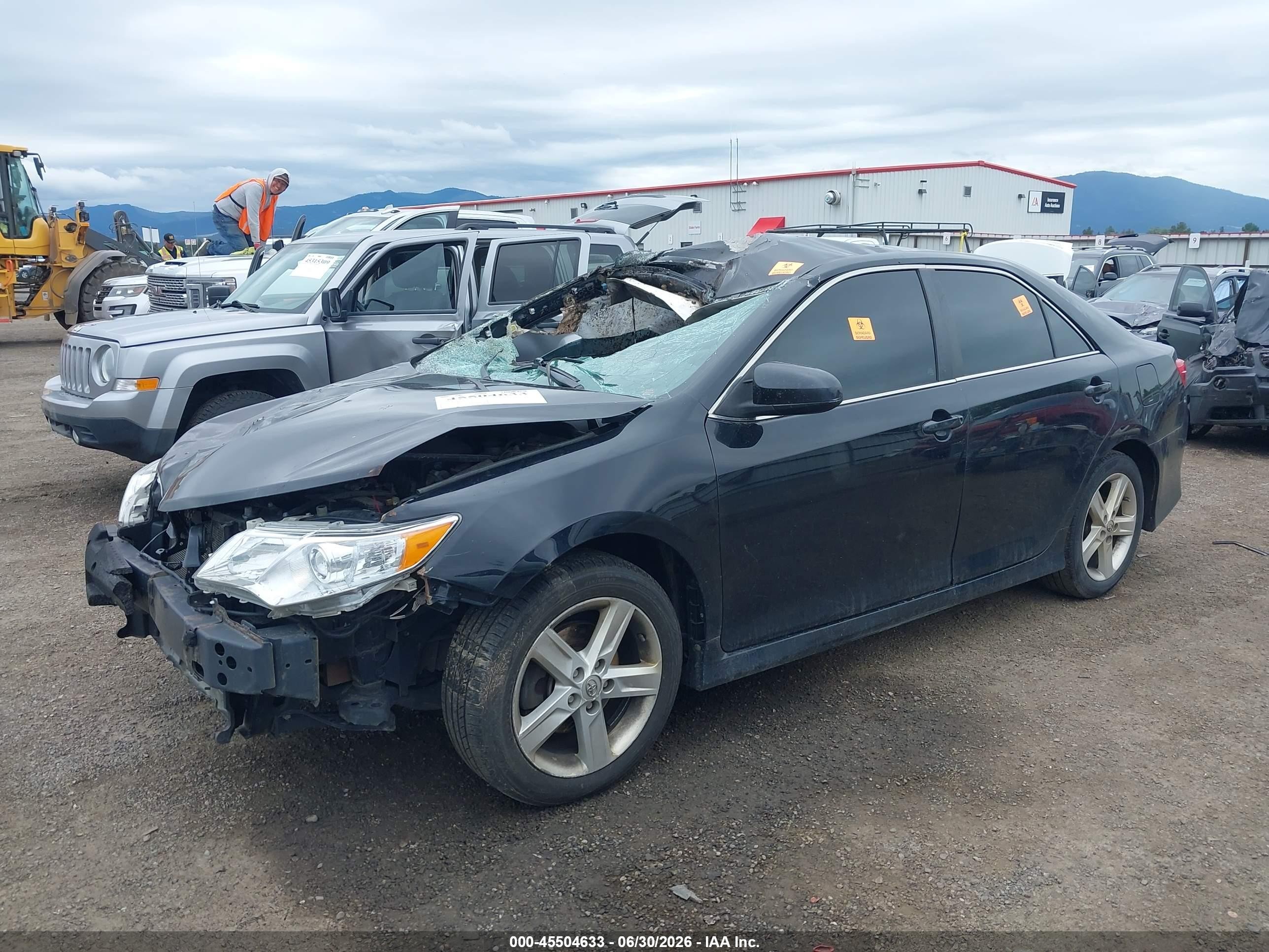 2014 Toyota Camry Se Black vin: 4T1BF1FK0EU832889