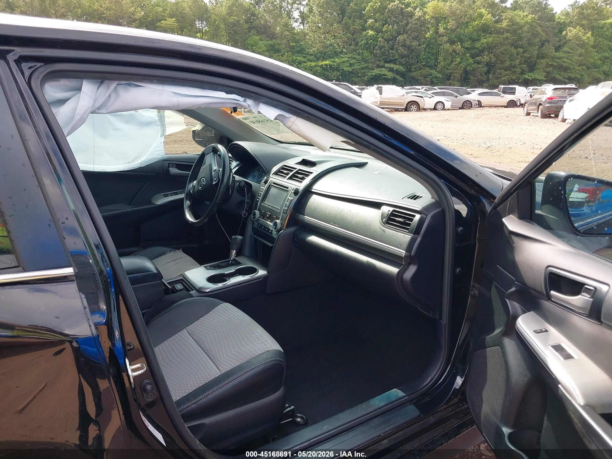 2014 Toyota Camry Se Sport Black vin: 4T1BF1FK0EU845058