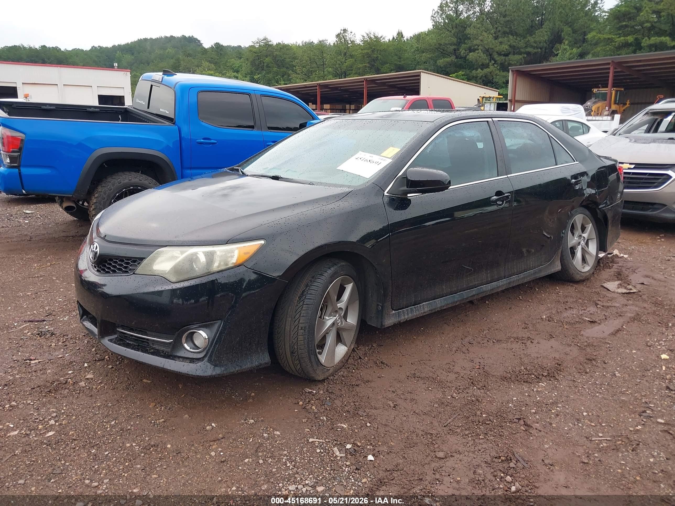 2014 Toyota Camry Se Sport Black vin: 4T1BF1FK0EU845058