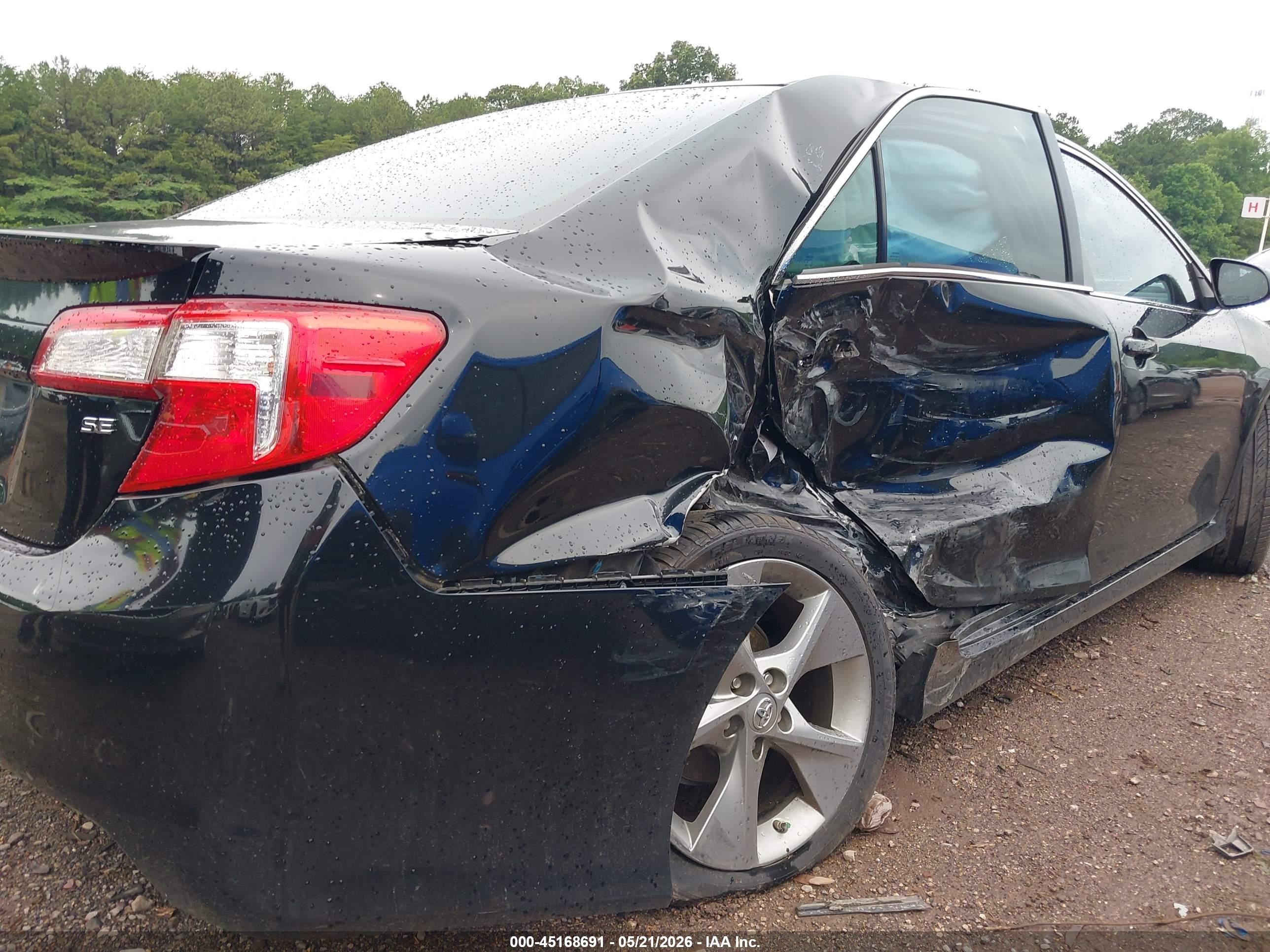 2014 Toyota Camry Se Sport Black vin: 4T1BF1FK0EU845058