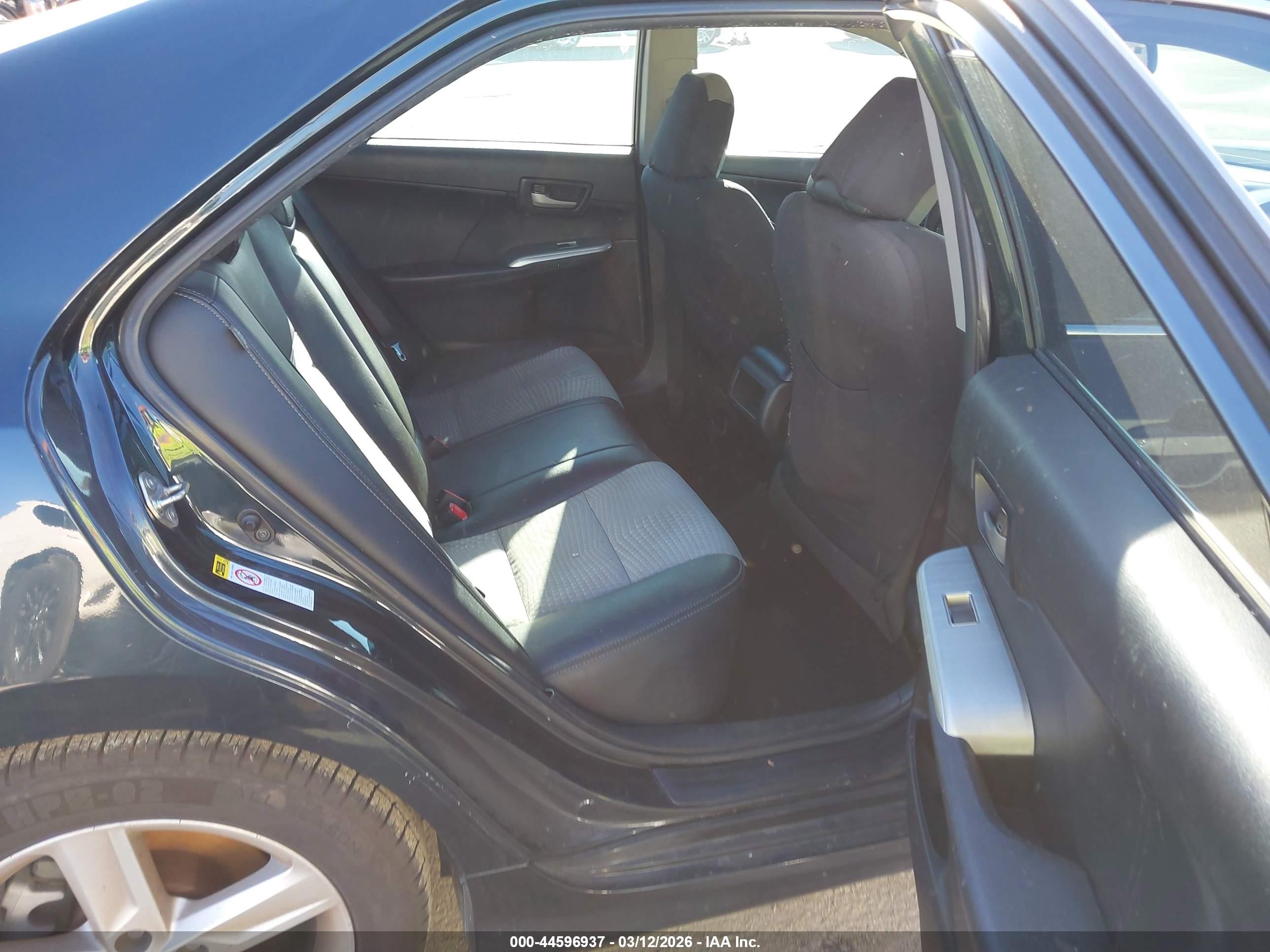 2014 Toyota Camry Se Черный vin: 4T1BF1FK0EU855850