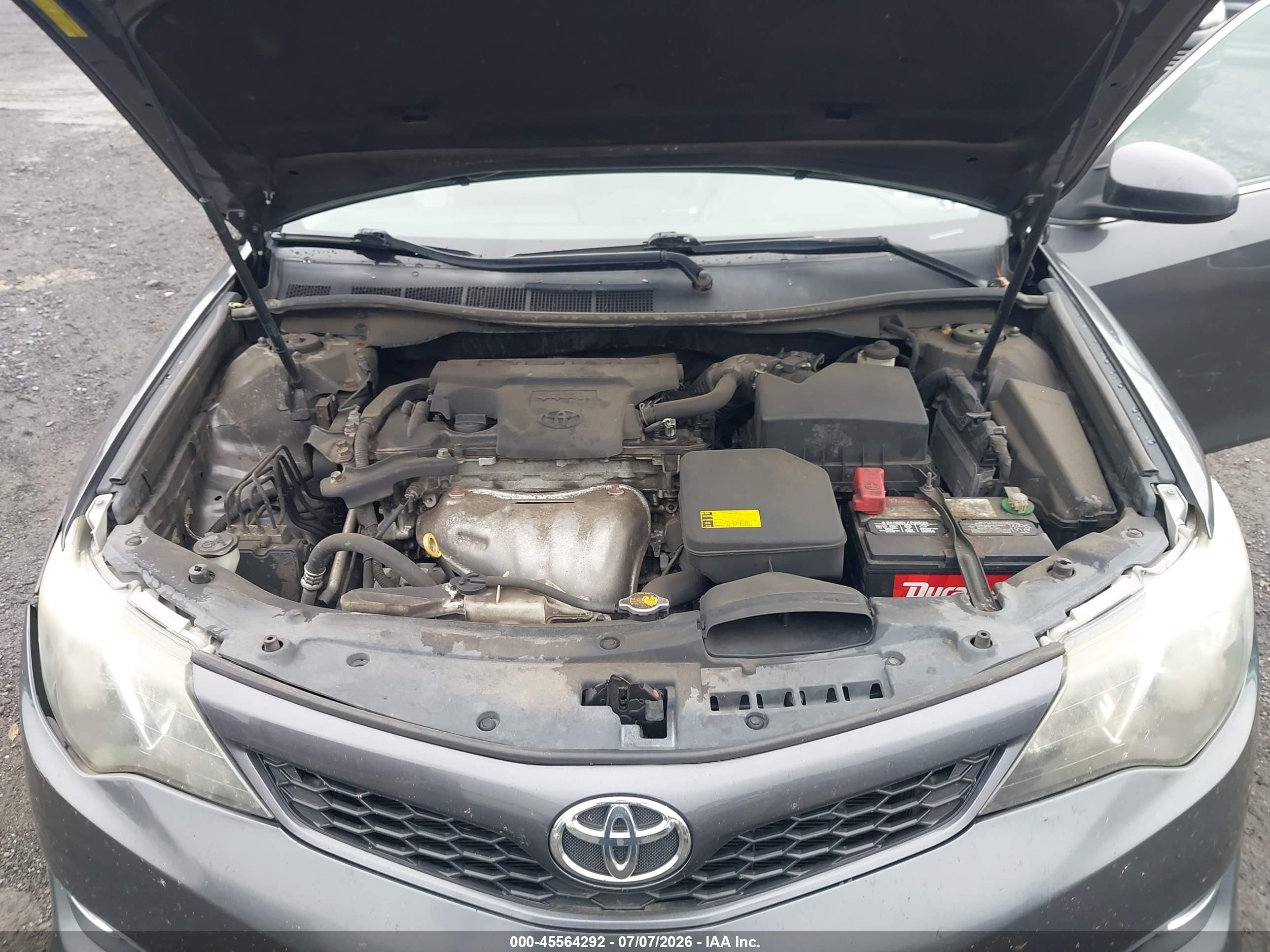 2014 Toyota Camry Se Серый vin: 4T1BF1FK0EU866721