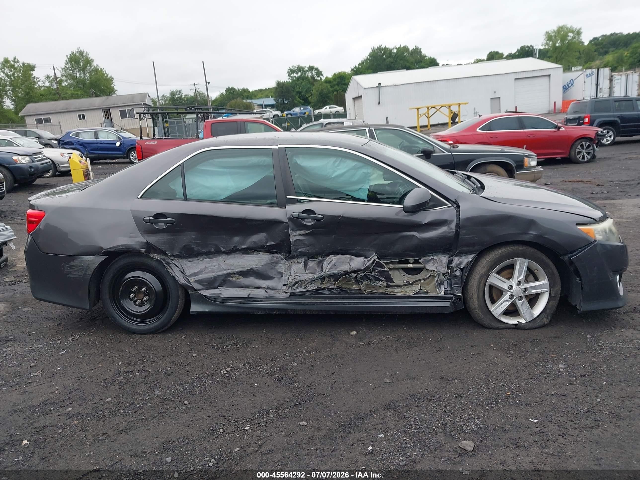 2014 Toyota Camry Se Серый vin: 4T1BF1FK0EU866721