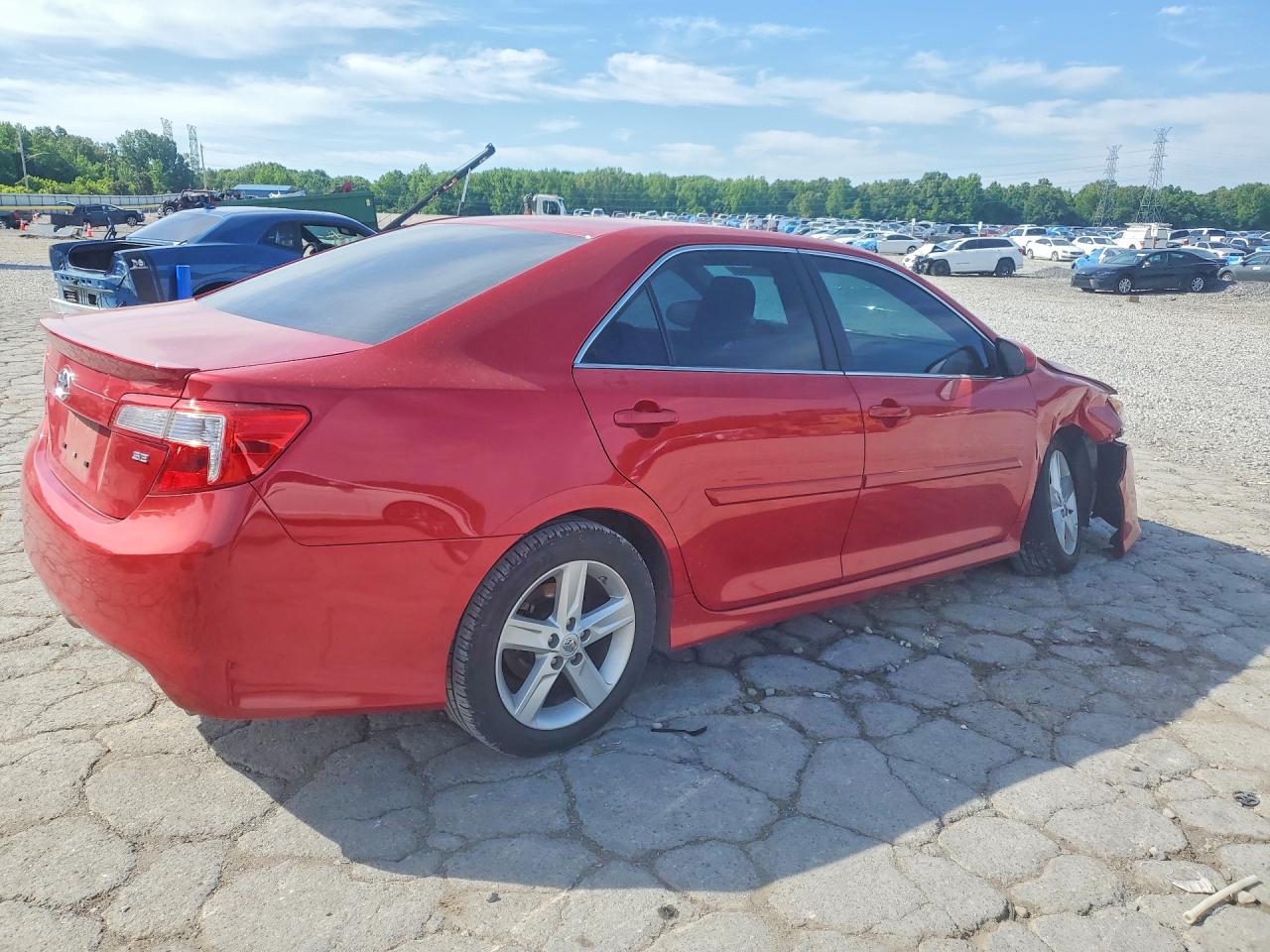 2014 Toyota Camry Se Red vin: 4T1BF1FK0EU867688