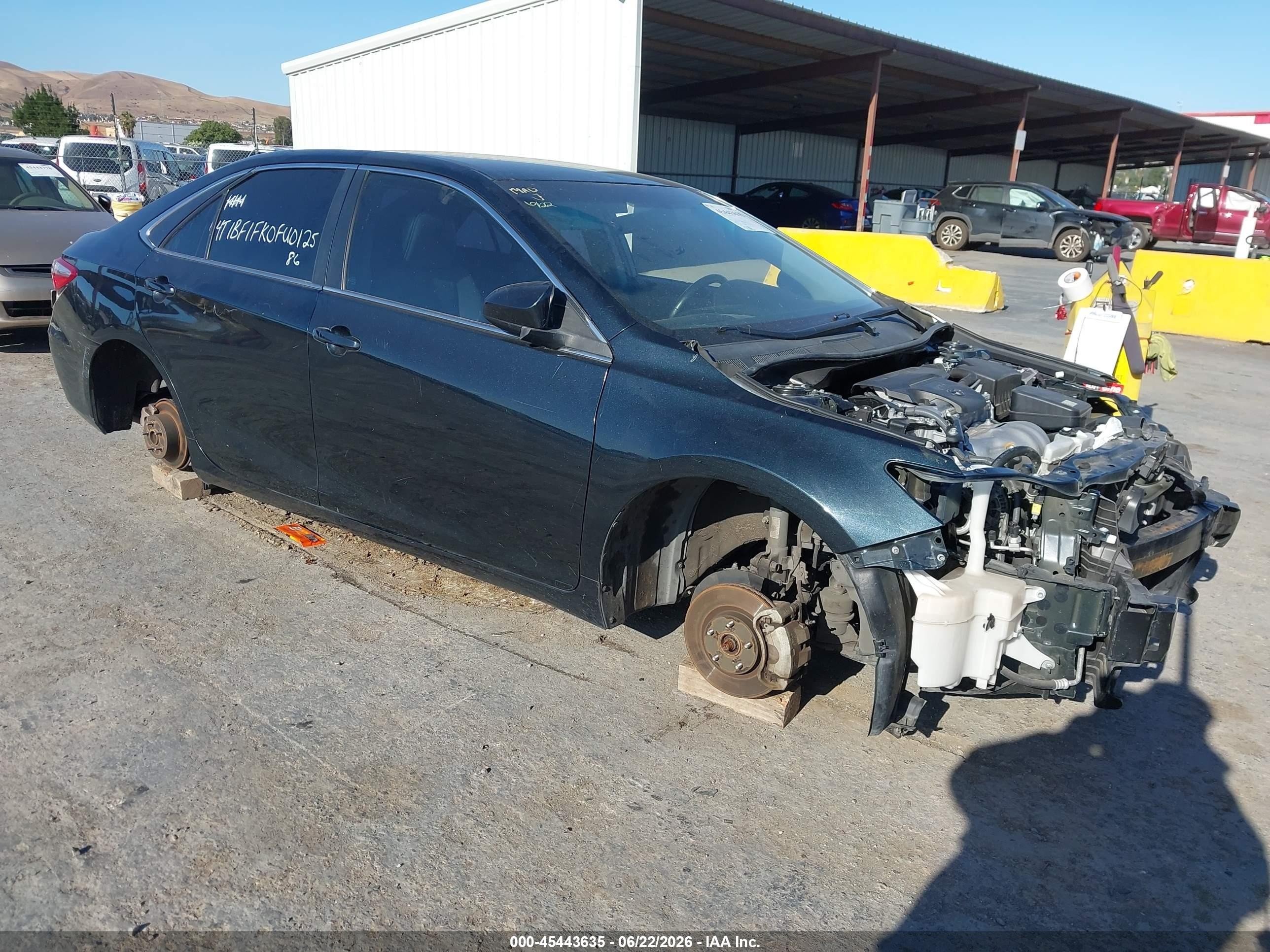 2015 Toyota Camry Se Dark Blue vin: 4T1BF1FK0FU012586