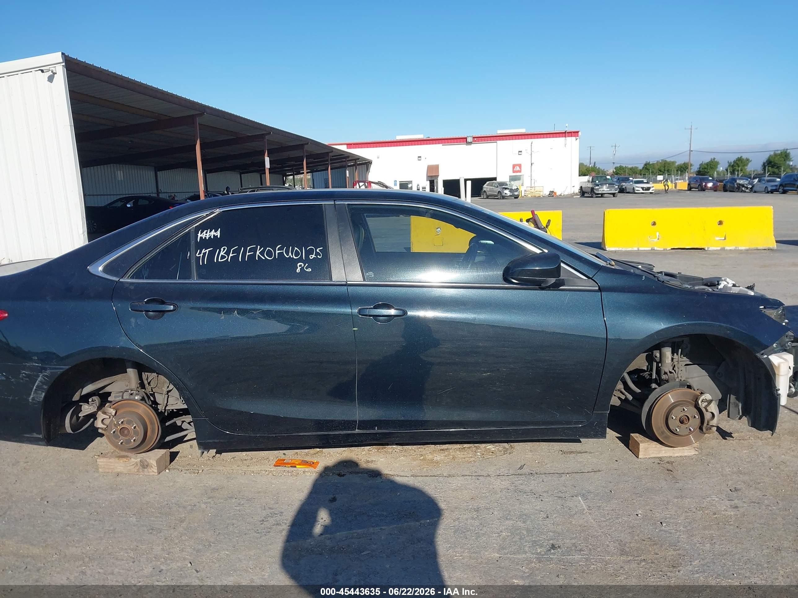 2015 Toyota Camry Se Dark Blue vin: 4T1BF1FK0FU012586
