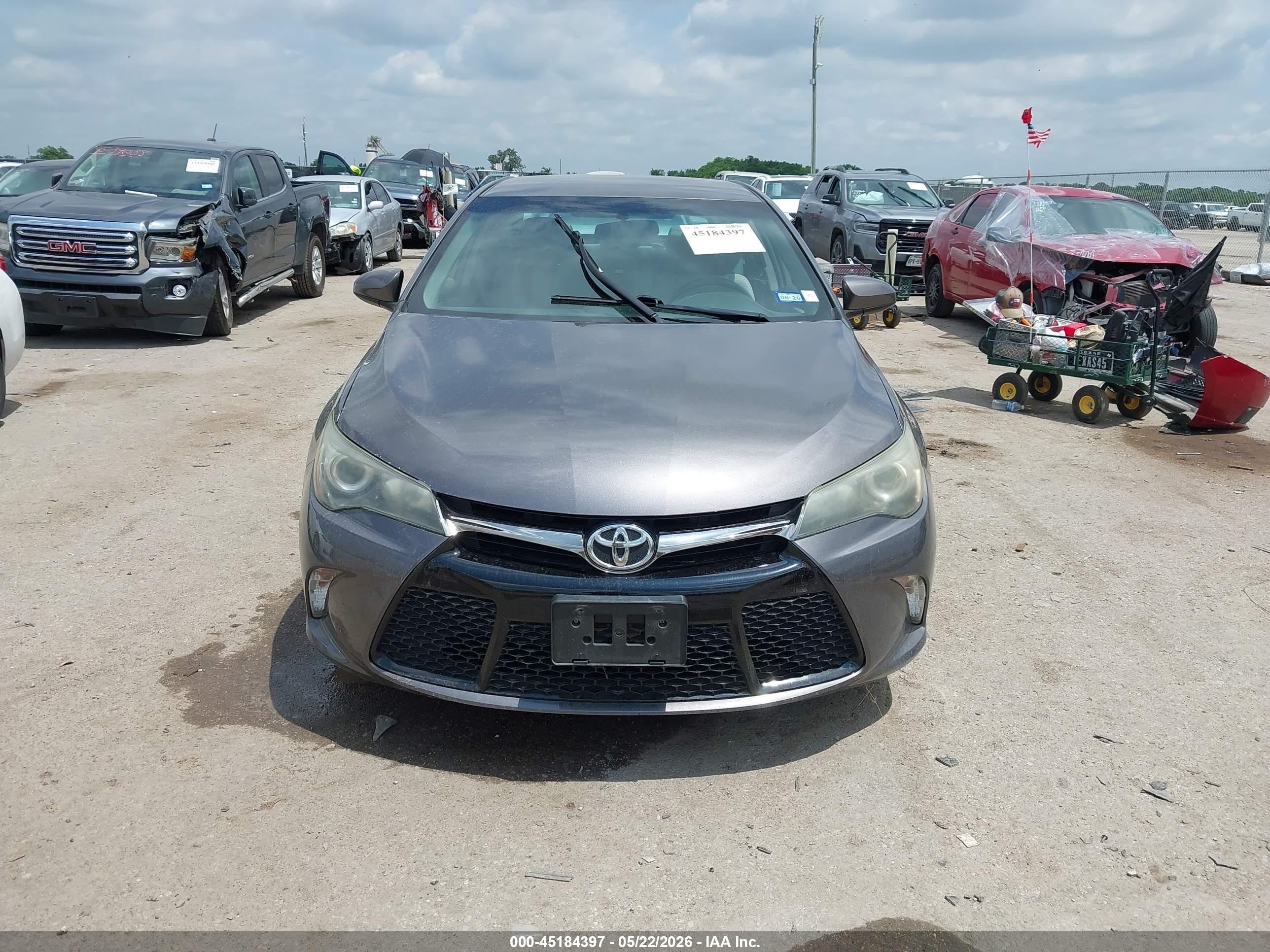 2015 Toyota Camry Se Gray vin: 4T1BF1FK0FU015410
