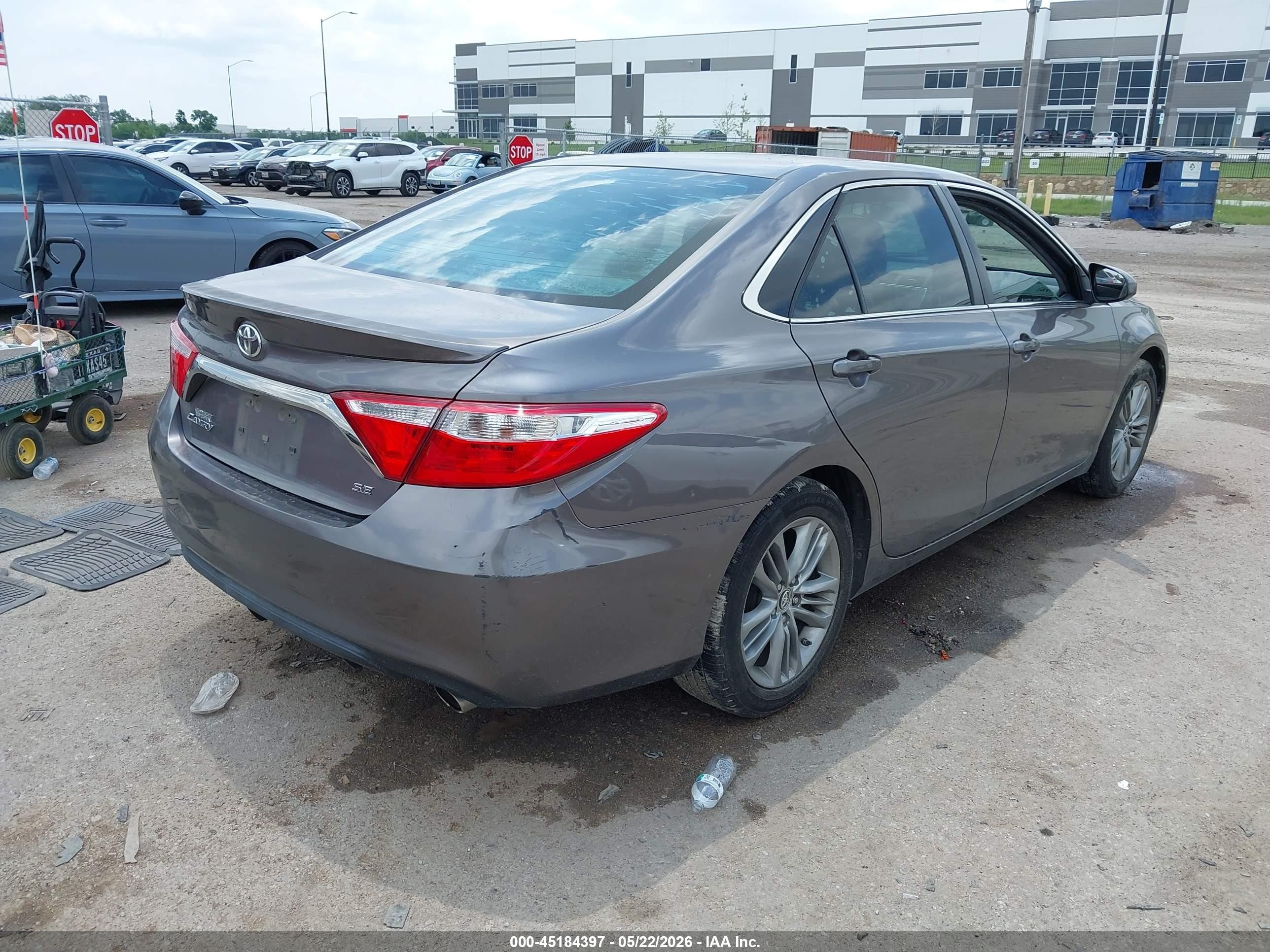 2015 Toyota Camry Se Gray vin: 4T1BF1FK0FU015410