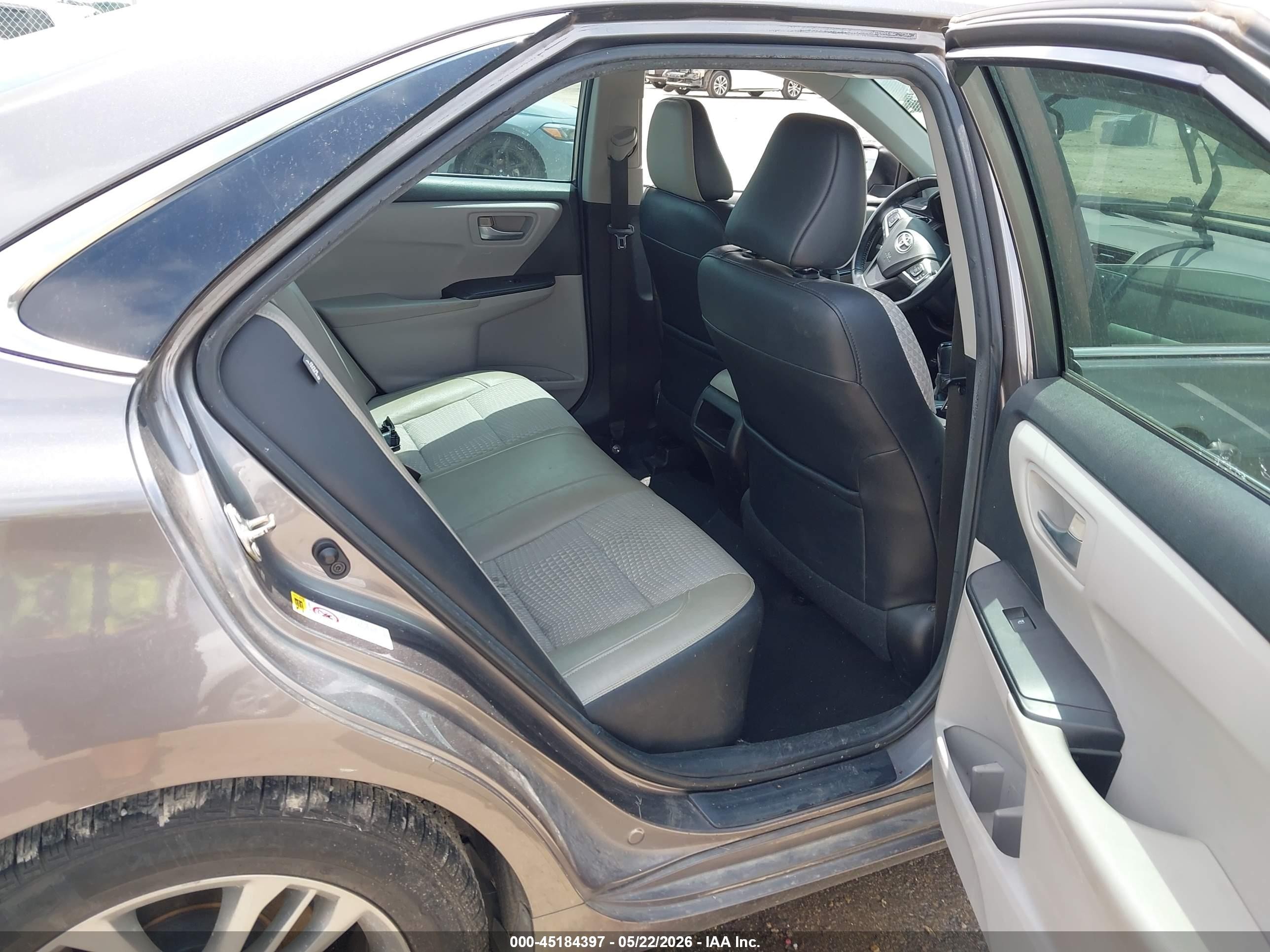 2015 Toyota Camry Se Gray vin: 4T1BF1FK0FU015410