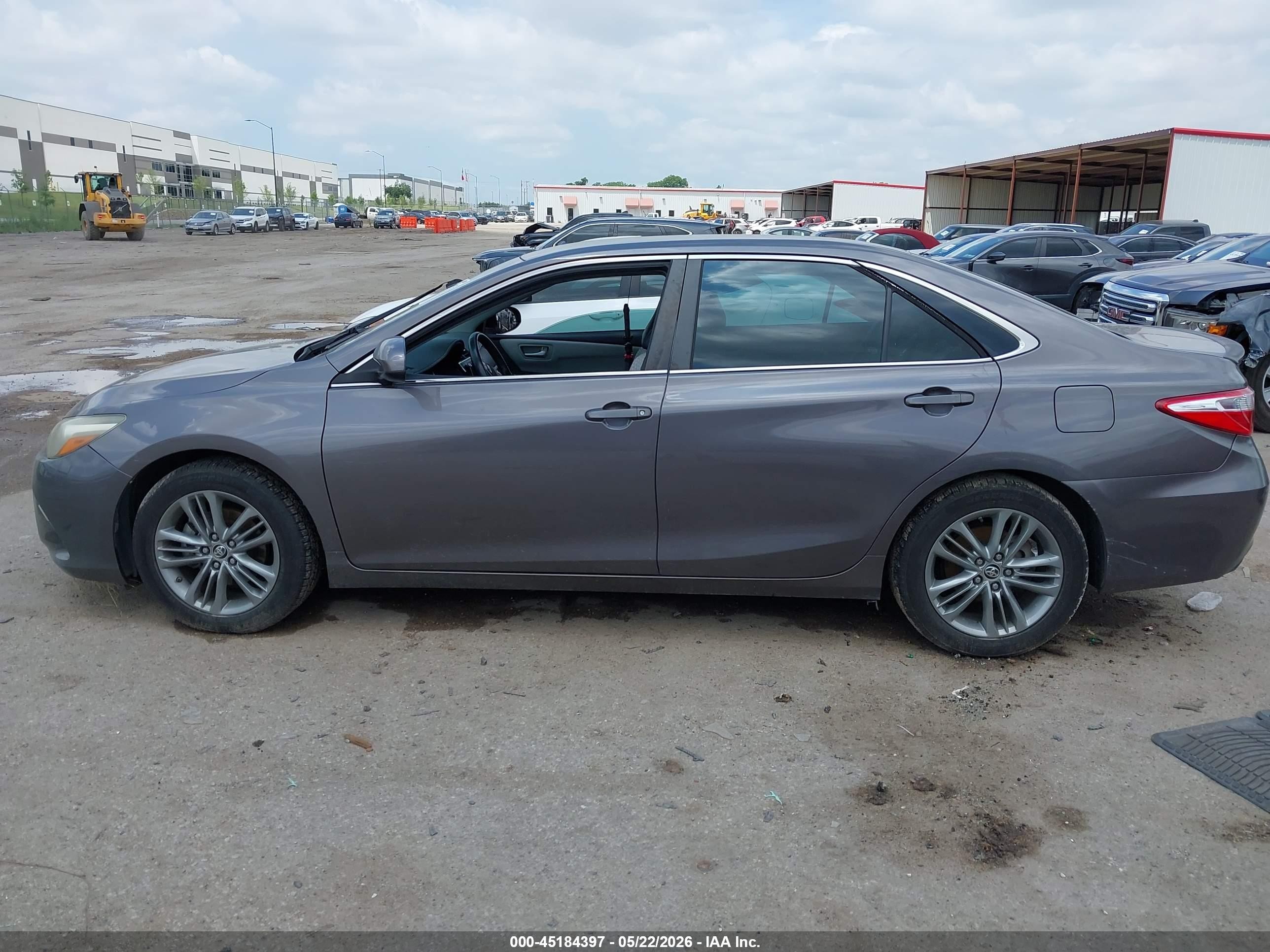 2015 Toyota Camry Se Gray vin: 4T1BF1FK0FU015410
