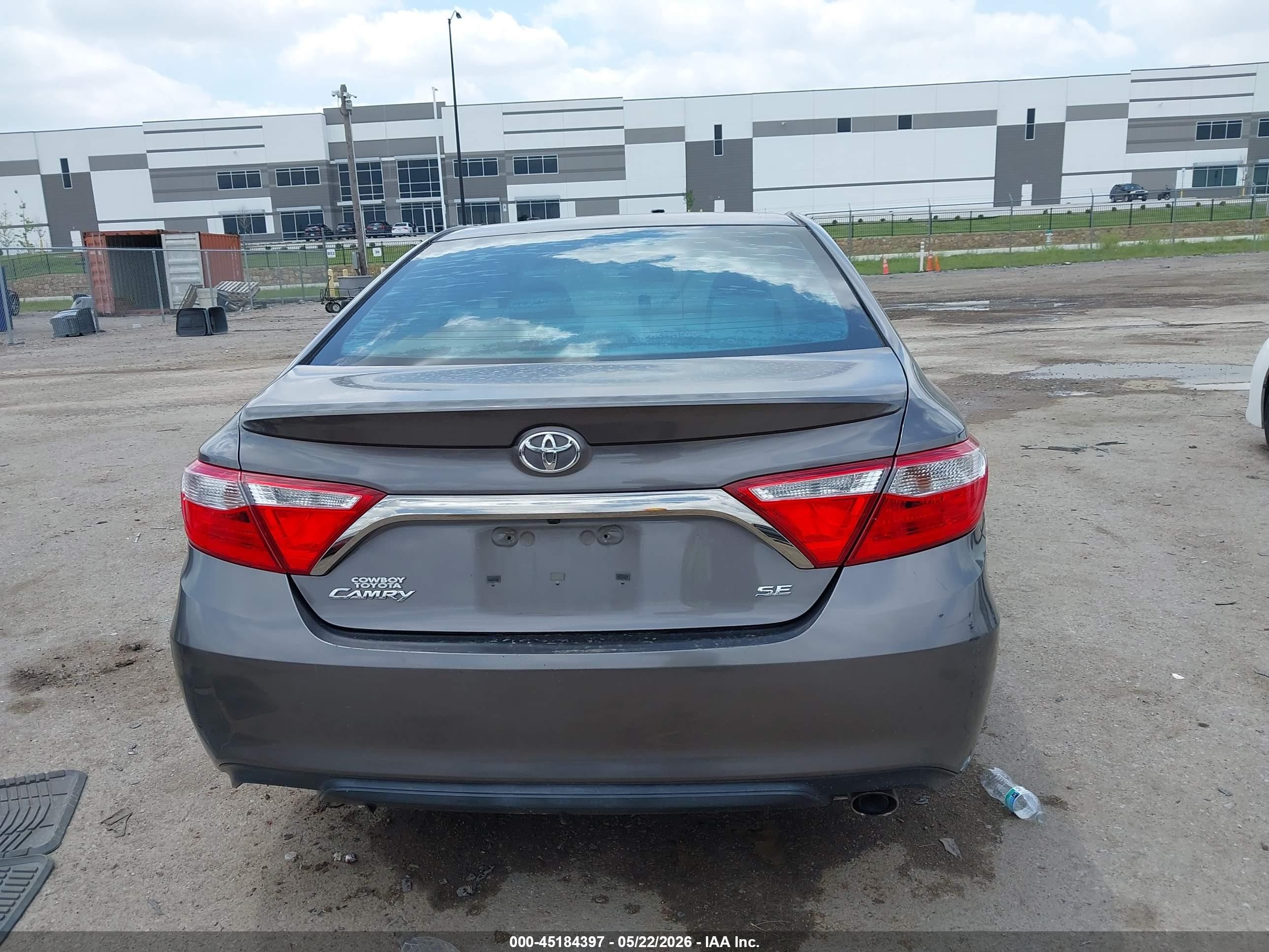 2015 Toyota Camry Se Gray vin: 4T1BF1FK0FU015410