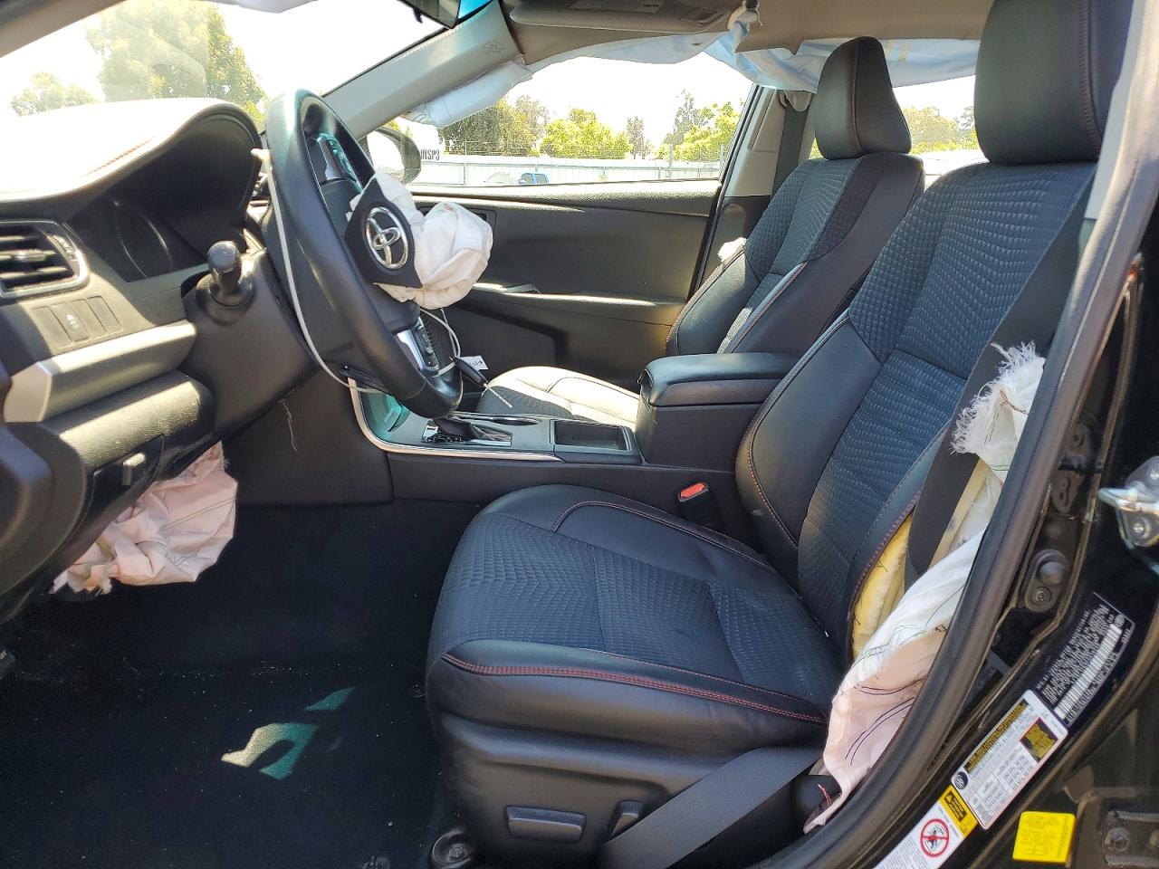 2015 Toyota Camry Se Black vin: 4T1BF1FK0FU016248