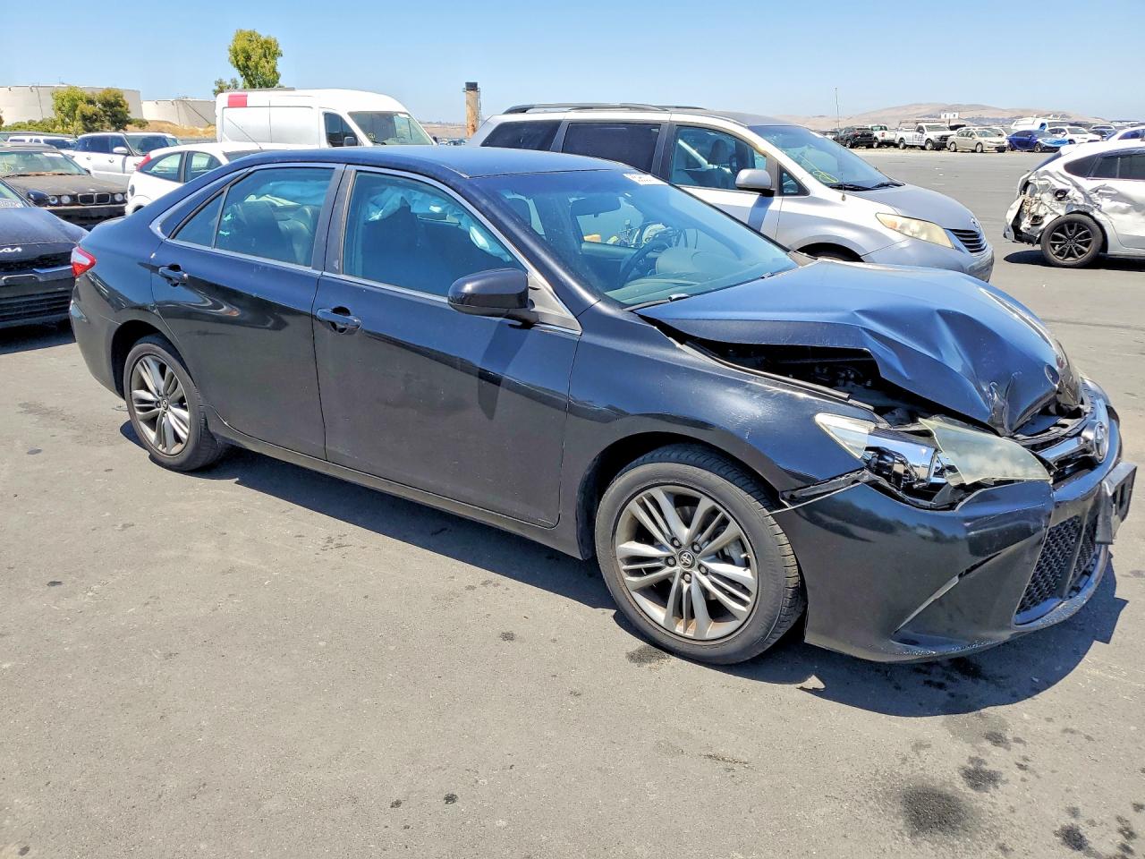 2015 Toyota Camry Se Black vin: 4T1BF1FK0FU016248