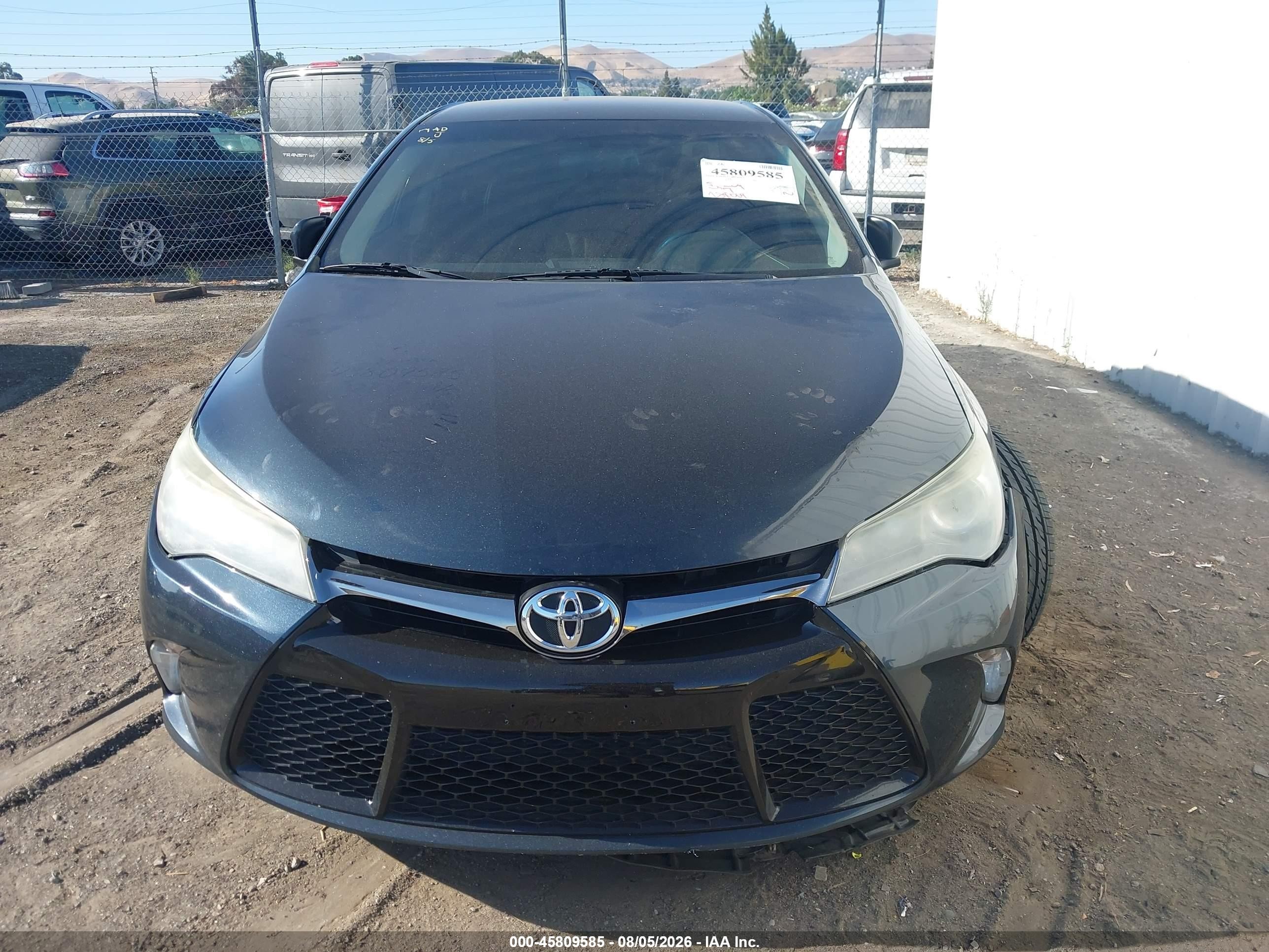 2015 Toyota Camry Se Dark Blue vin: 4T1BF1FK0FU033874