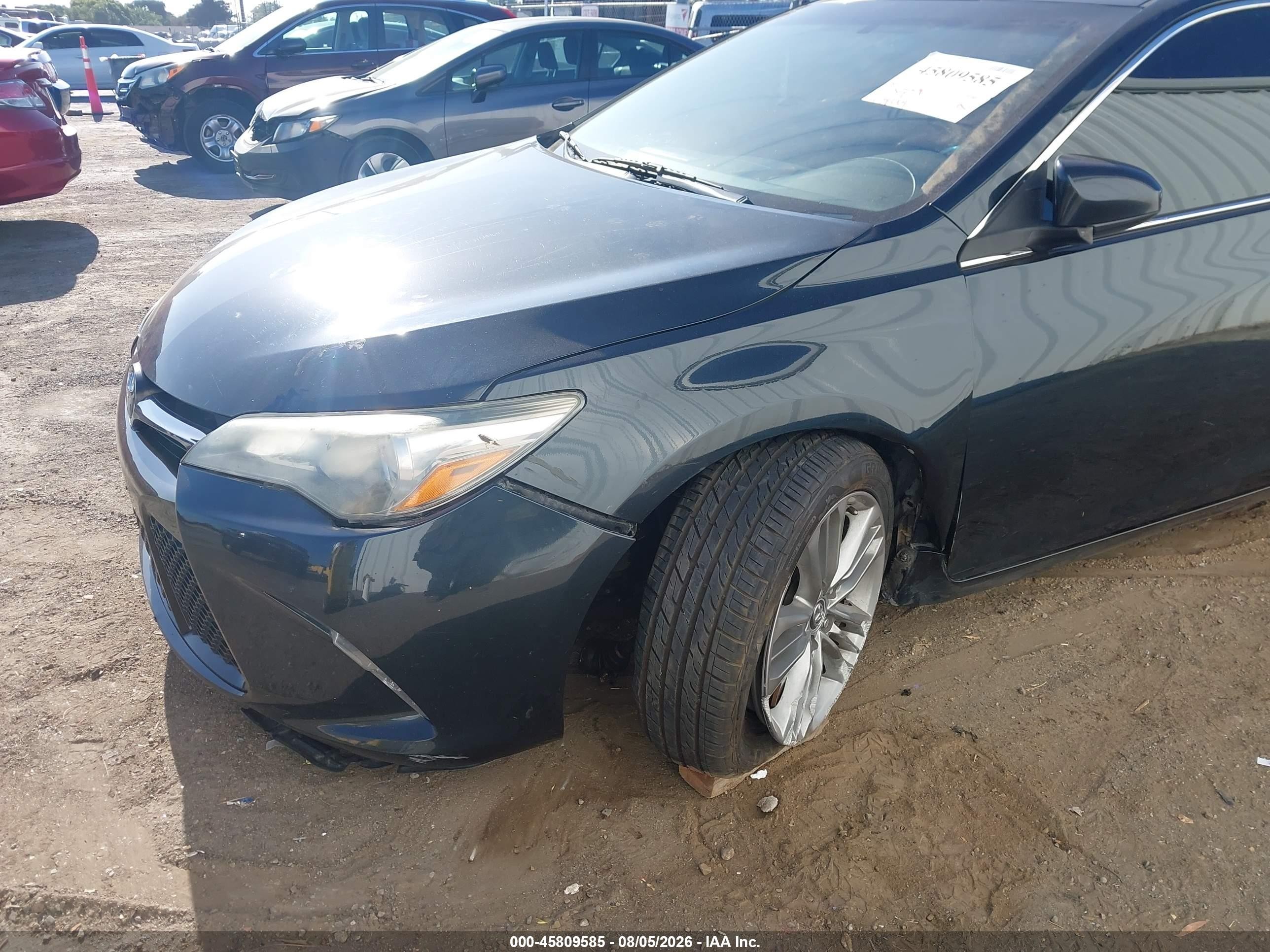 2015 Toyota Camry Se Dark Blue vin: 4T1BF1FK0FU033874