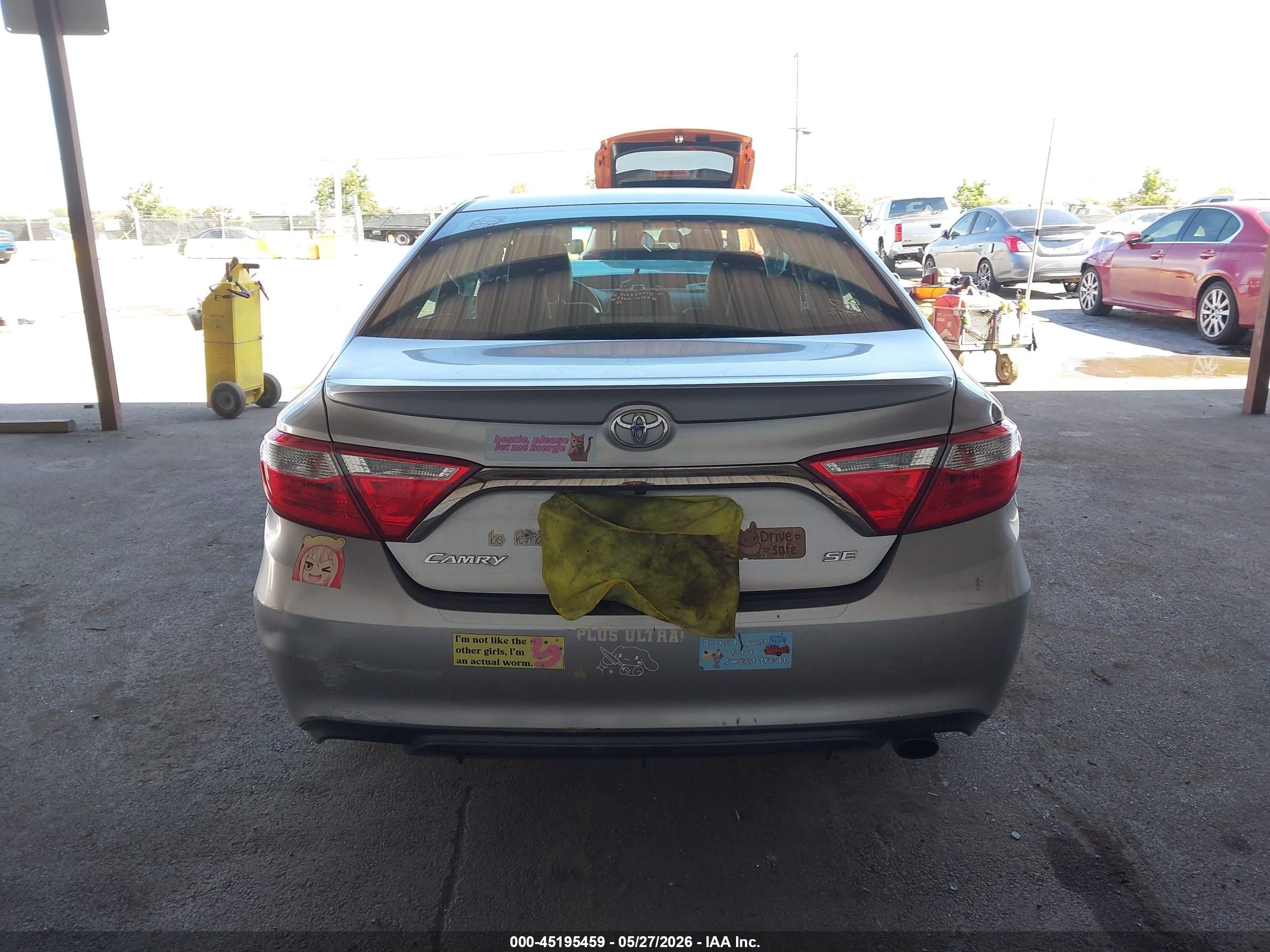 2015 Toyota Camry Se Silver vin: 4T1BF1FK0FU061318
