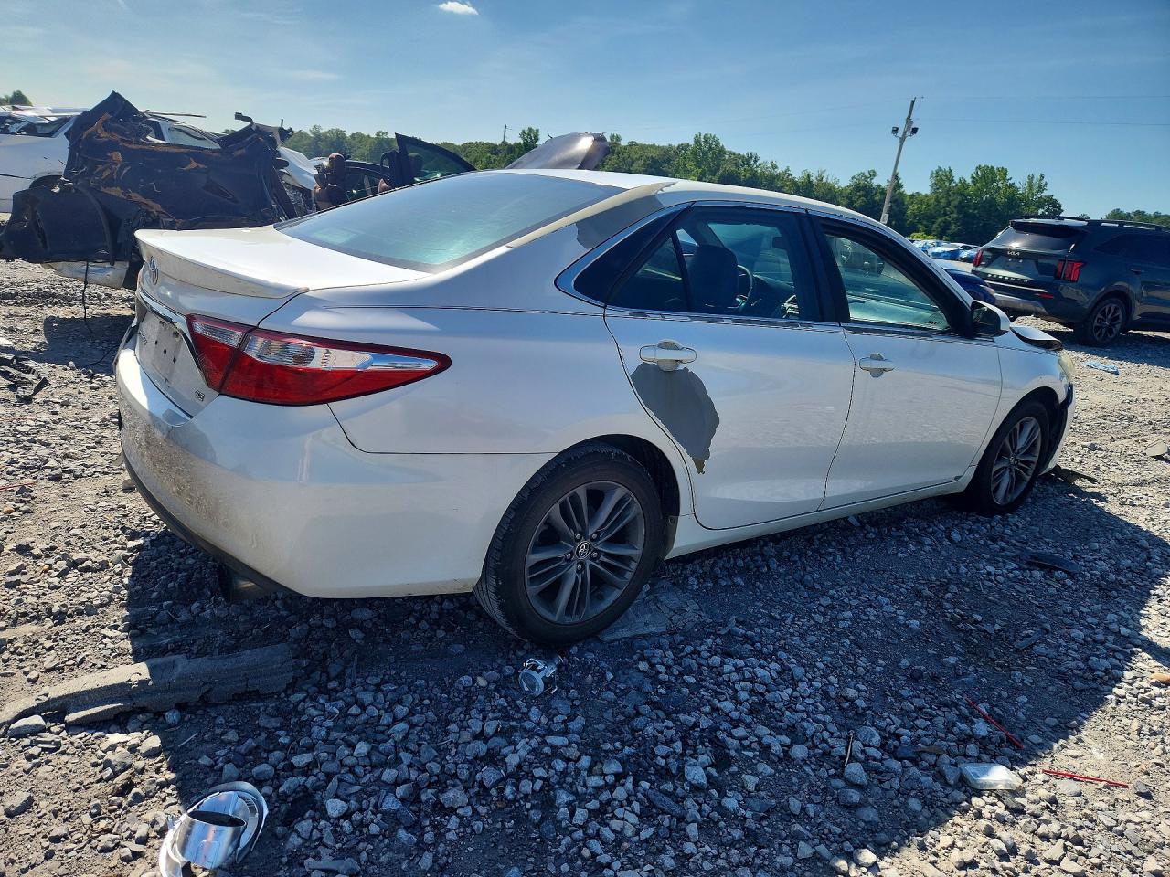 2015 Toyota Camry Se White vin: 4T1BF1FK0FU064560