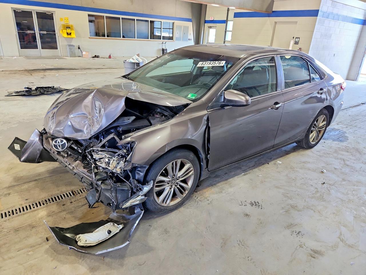 2015 Toyota Camry Se Gray vin: 4T1BF1FK0FU070231