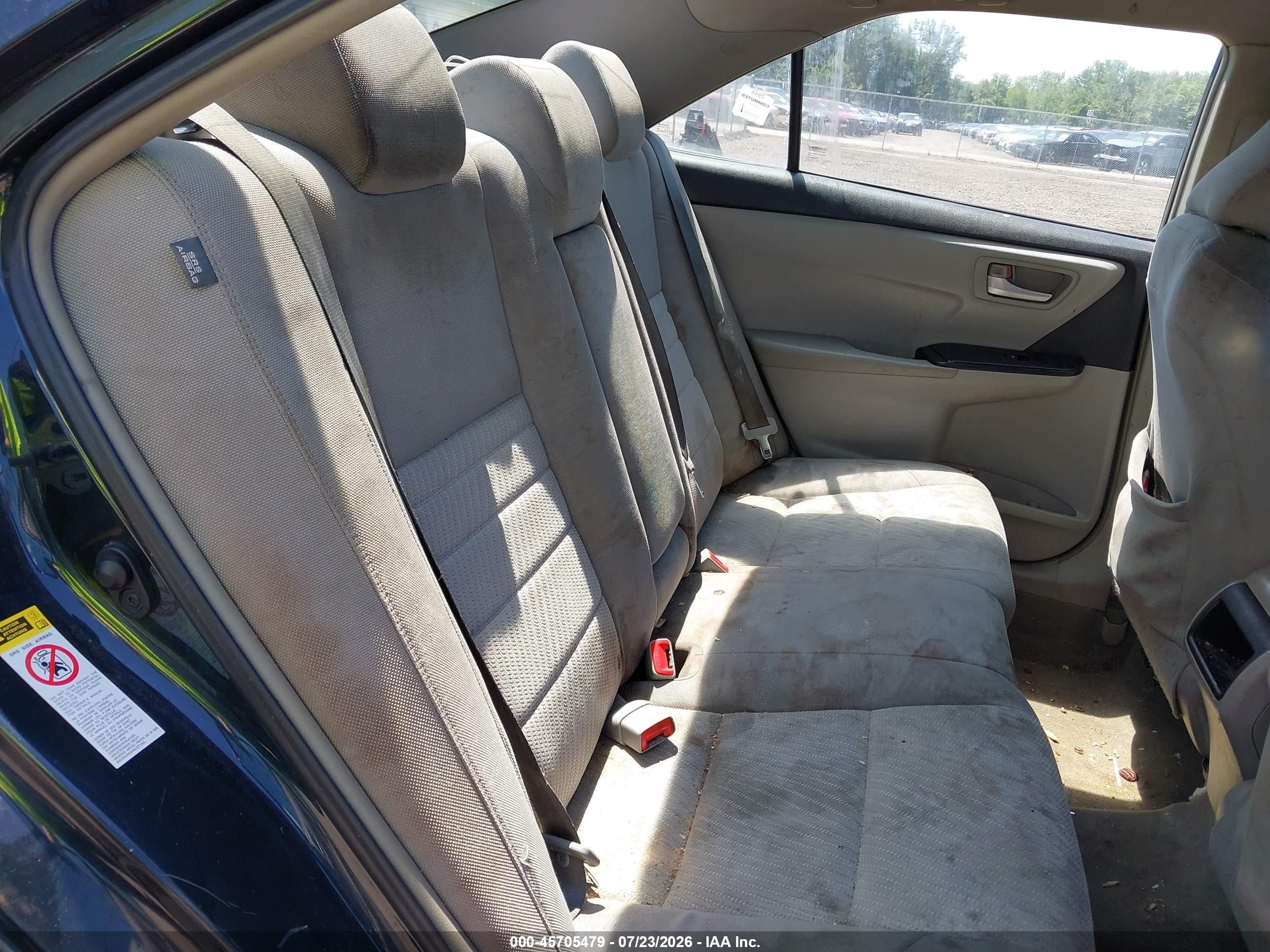 2015 Toyota Camry Le Black vin: 4T1BF1FK0FU072609