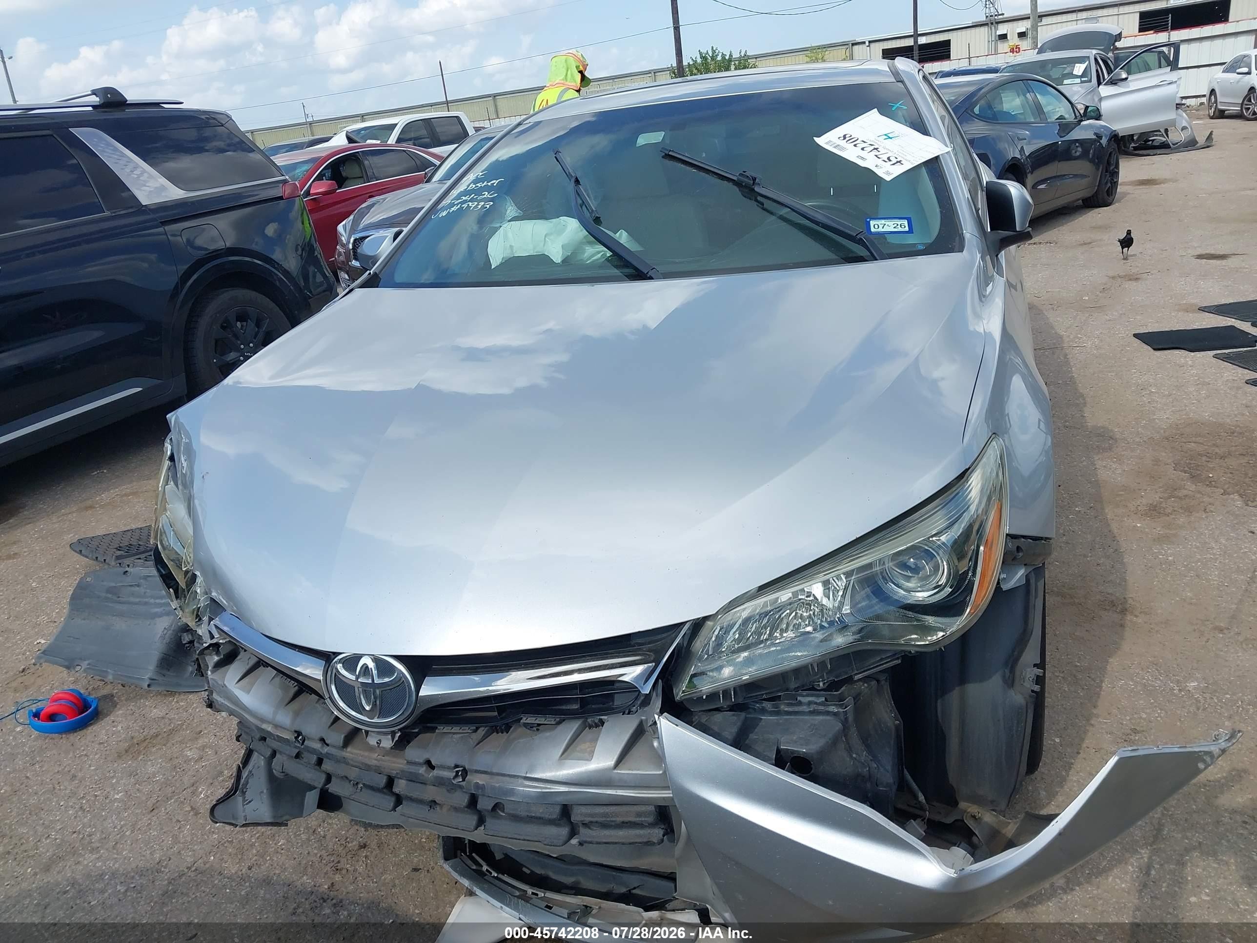 2015 Toyota Camry Se Silver vin: 4T1BF1FK0FU079933