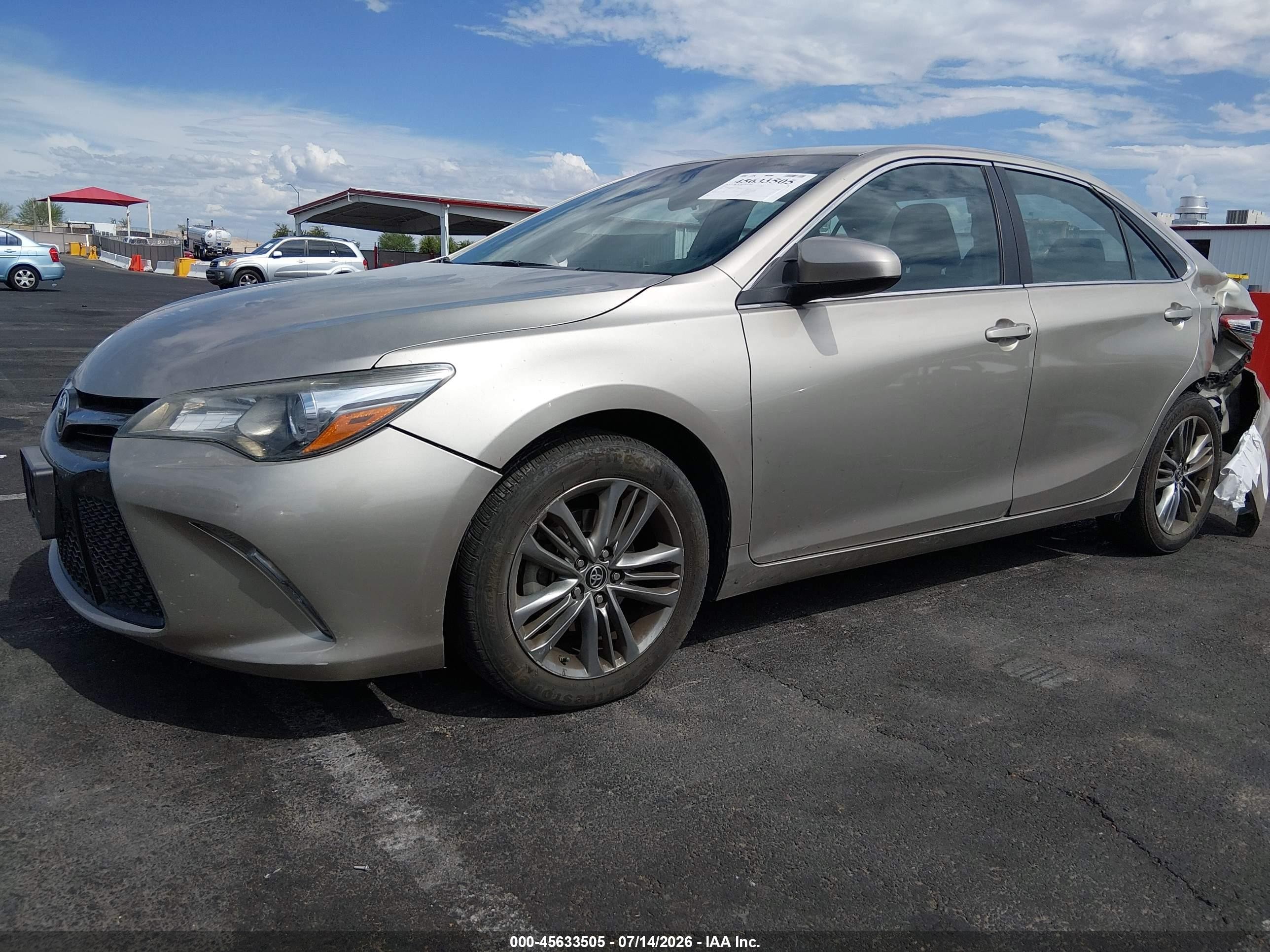 2015 Toyota Camry Se Tan vin: 4T1BF1FK0FU091905