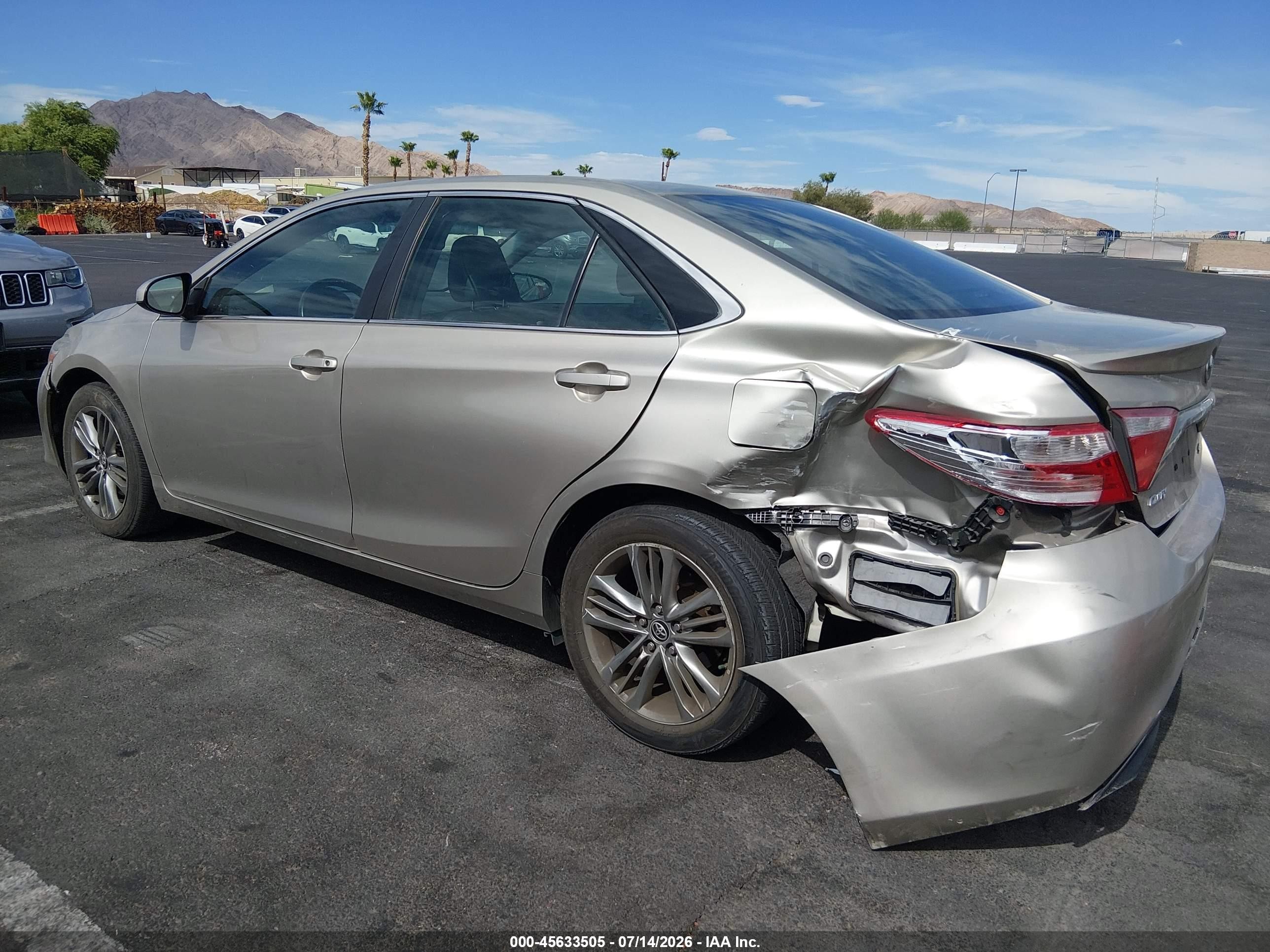 2015 Toyota Camry Se Tan vin: 4T1BF1FK0FU091905