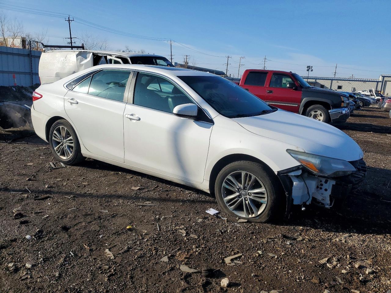 2015 Toyota Camry White vin: 4T1BF1FK0FU092889