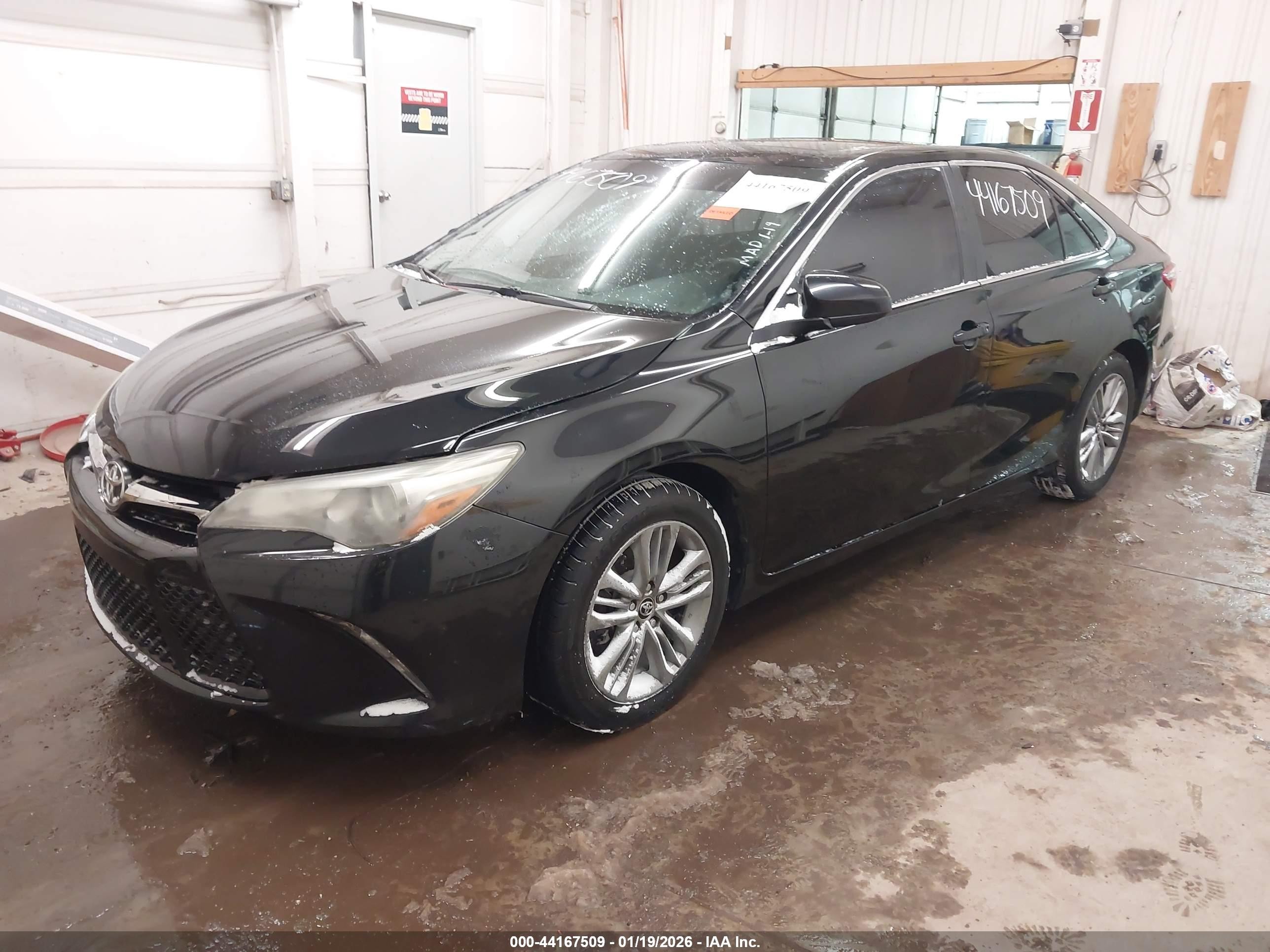 2015 Toyota Camry Se Black vin: 4T1BF1FK0FU114339