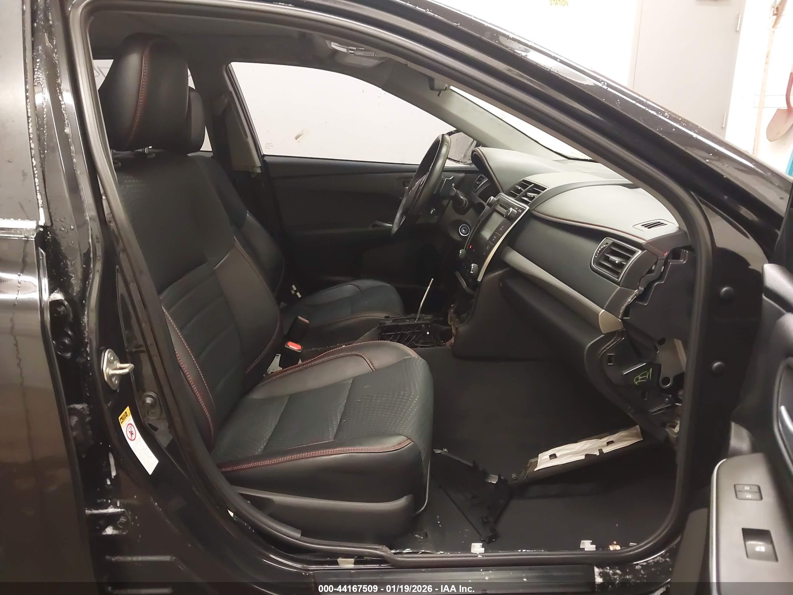 2015 Toyota Camry Se Black vin: 4T1BF1FK0FU114339