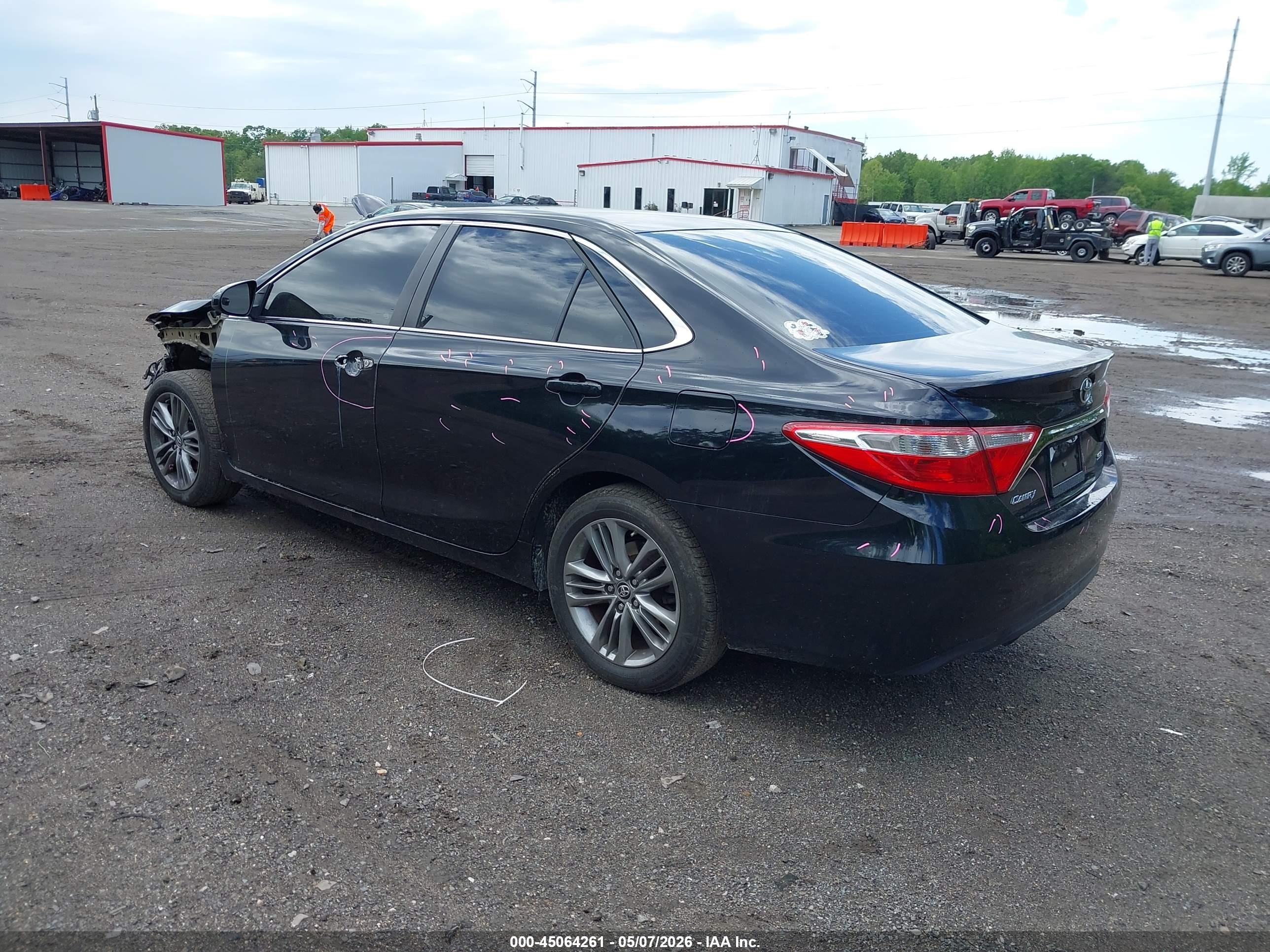 2015 Toyota Camry Se Black vin: 4T1BF1FK0FU114602