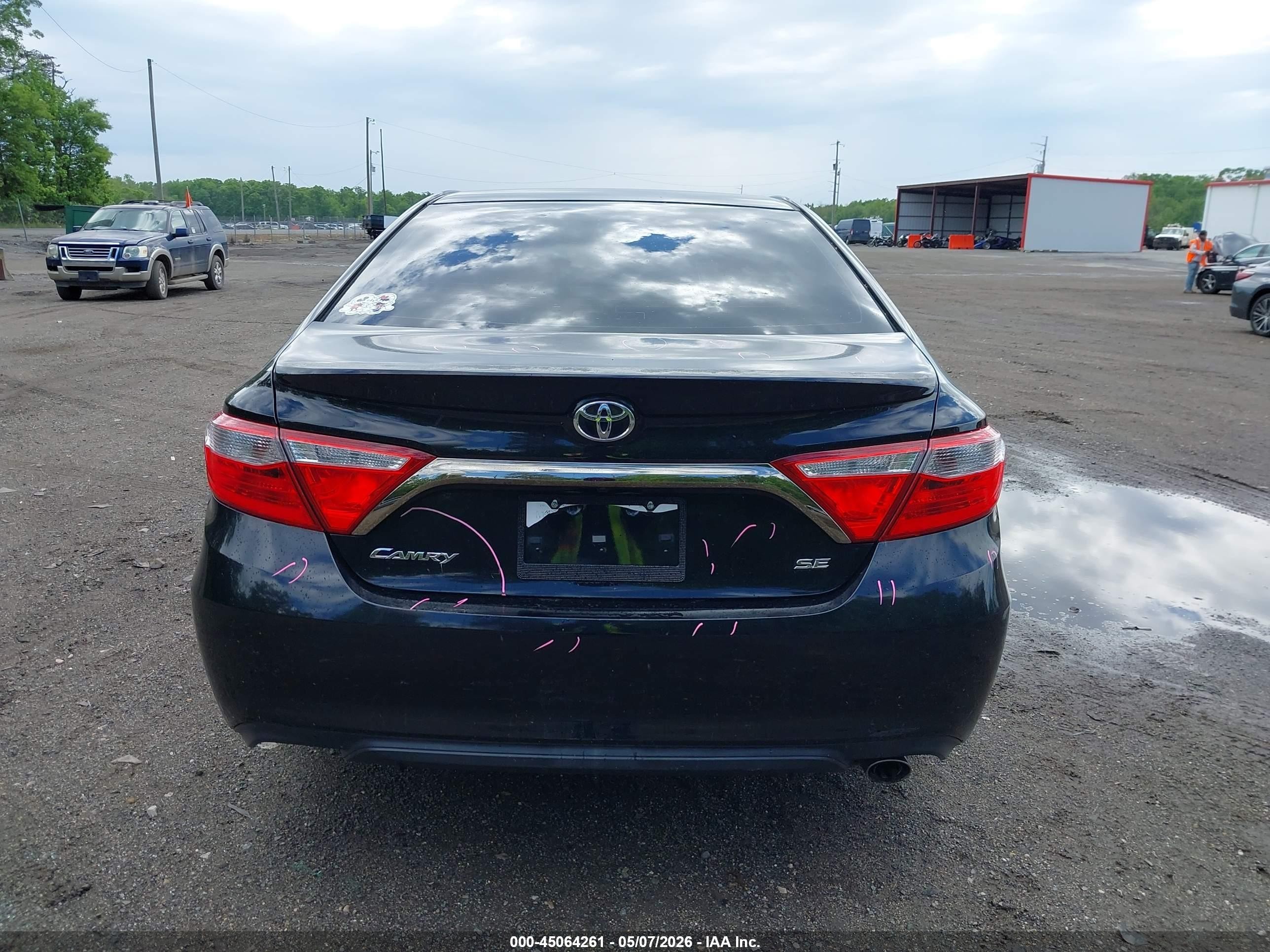 2015 Toyota Camry Se Black vin: 4T1BF1FK0FU114602