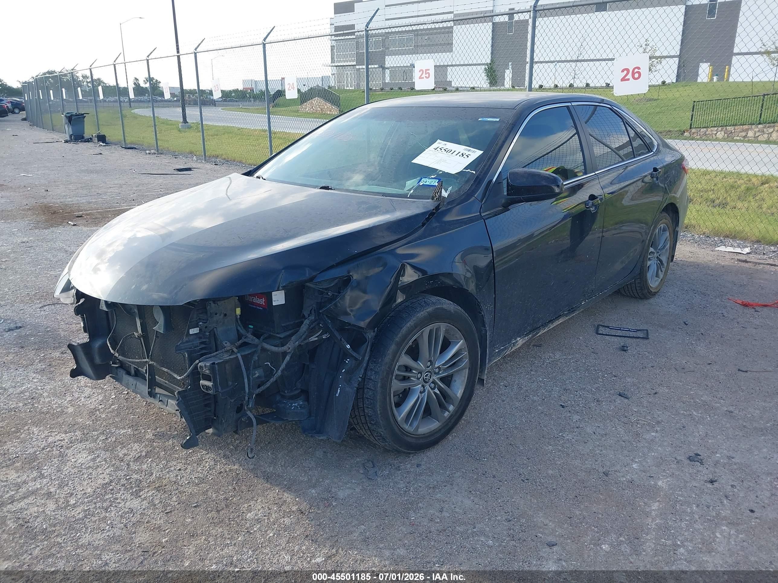 2015 Toyota Camry Se Black vin: 4T1BF1FK0FU483296