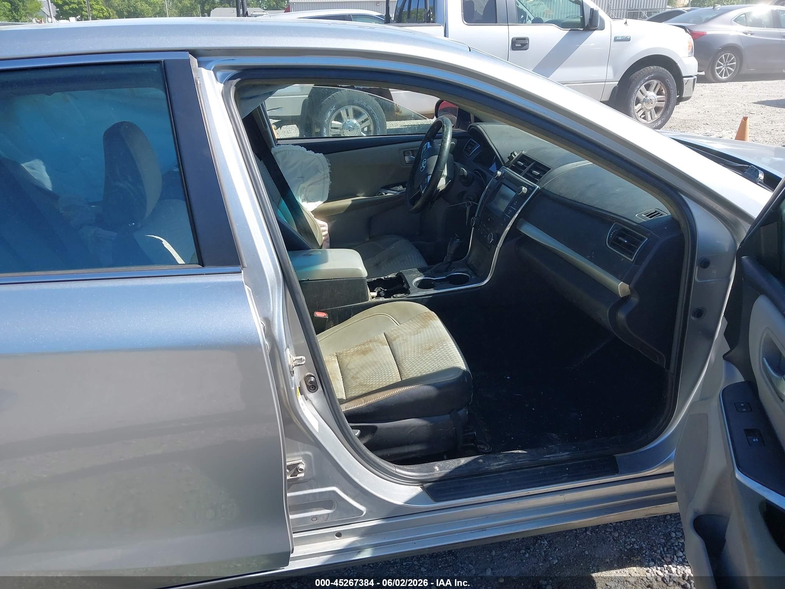 2015 Toyota Camry Se Silver vin: 4T1BF1FK0FU488692