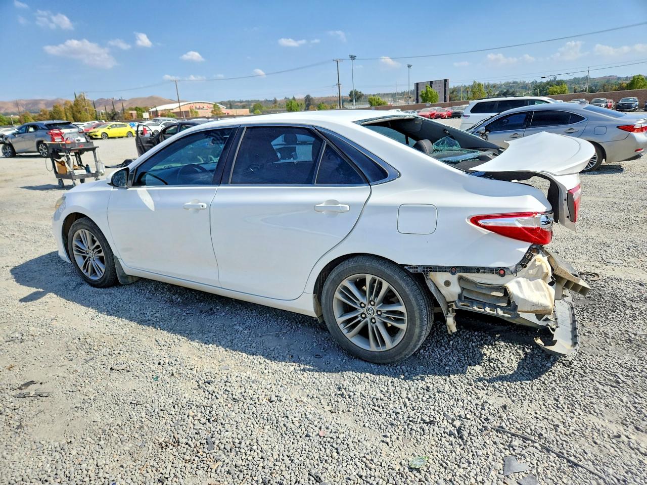 2015 Toyota Camry Se White vin: 4T1BF1FK0FU494590